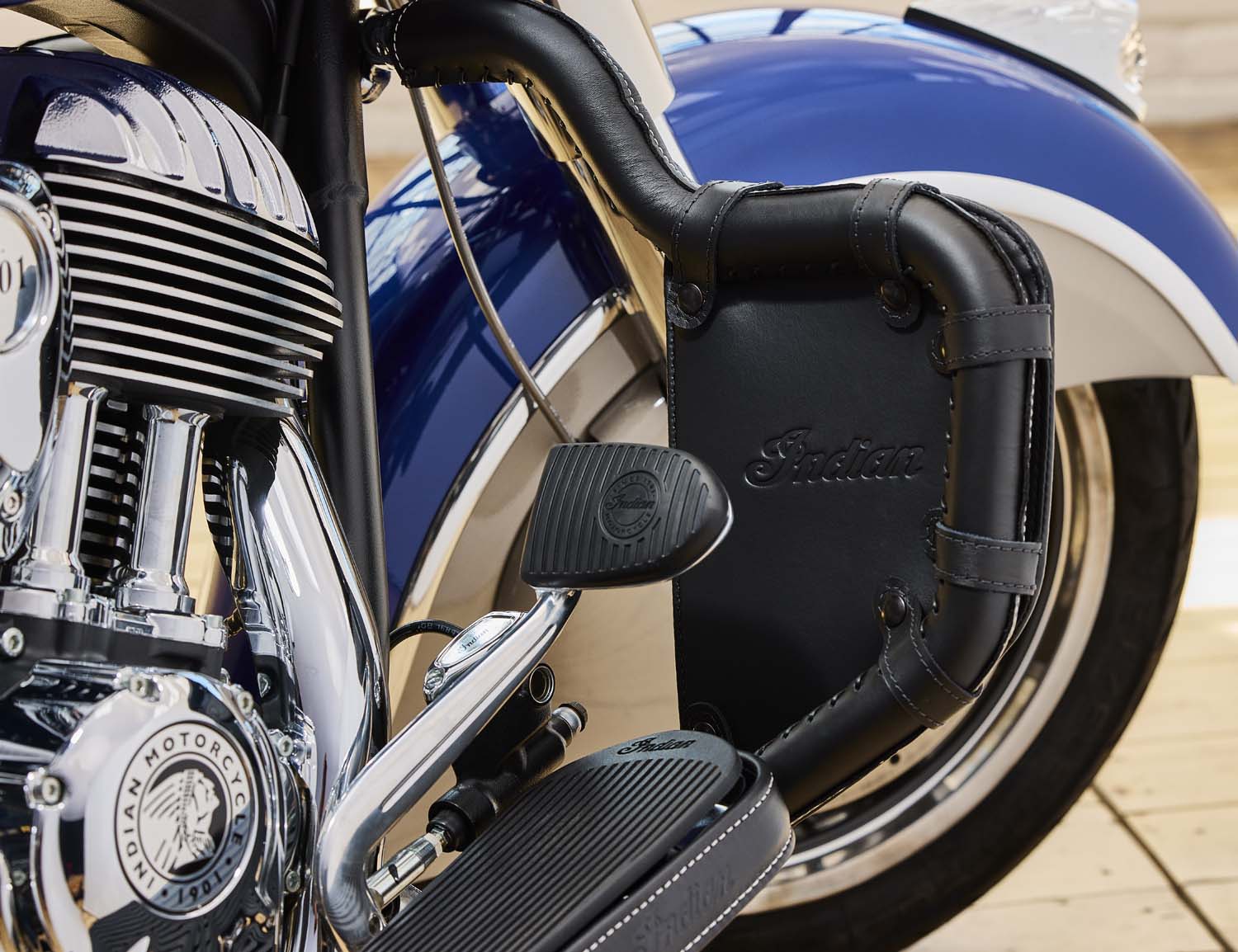 Genuine Leather Mustache Highway Bar Wraps, Pair | Indian Motorcycle