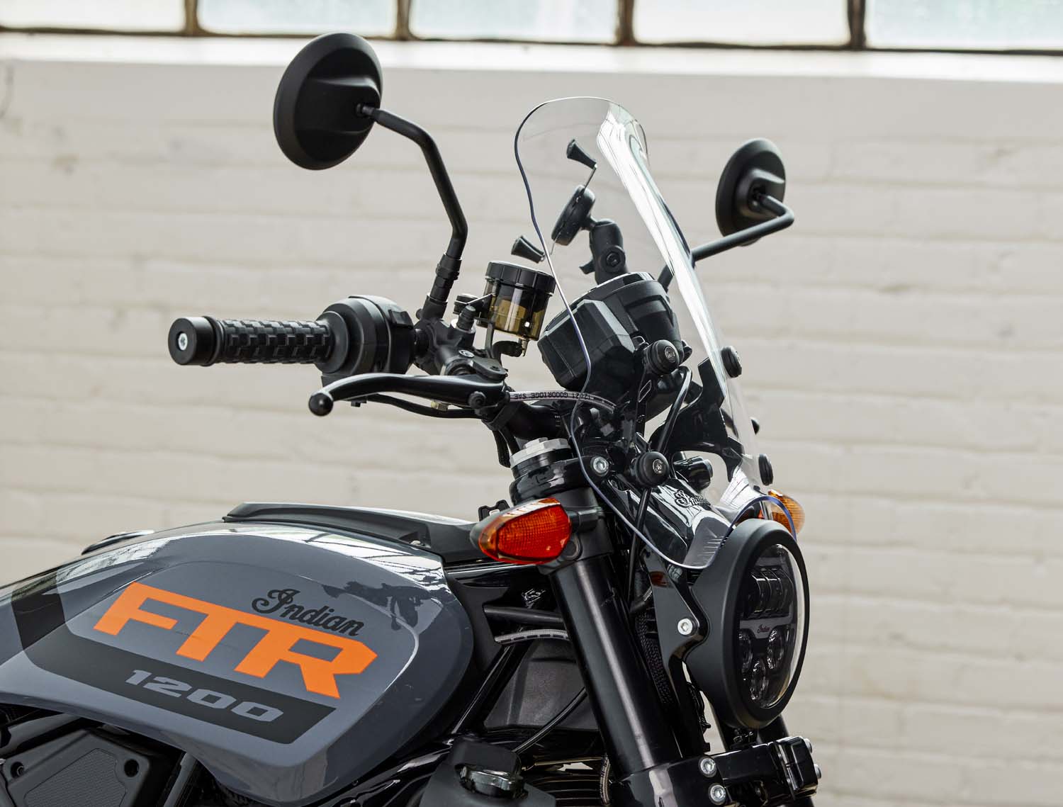 Polycarbonate Mid Windshield without Headlight Cowl, Clear