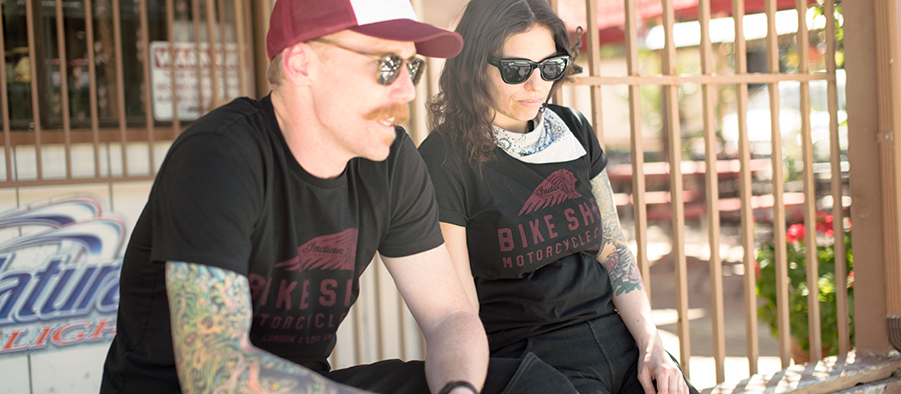 Unisex BSMC x Indian Motorcycle Custom T-Shirt, Gray