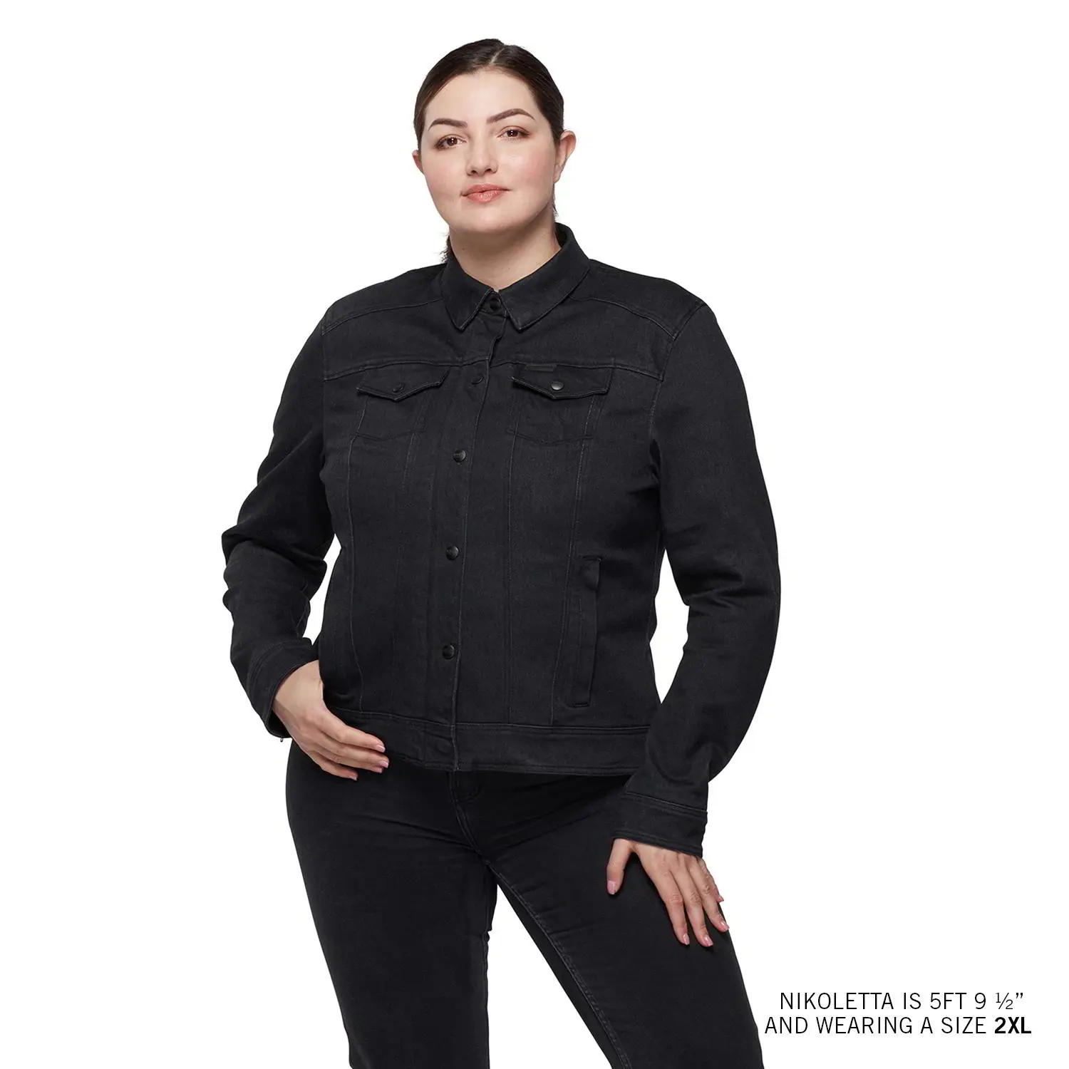 Women's Alex Denim Jacket, Black | Indian Motorcycle Women's Alex Denim Jacket, Black | Indian Motorcycle