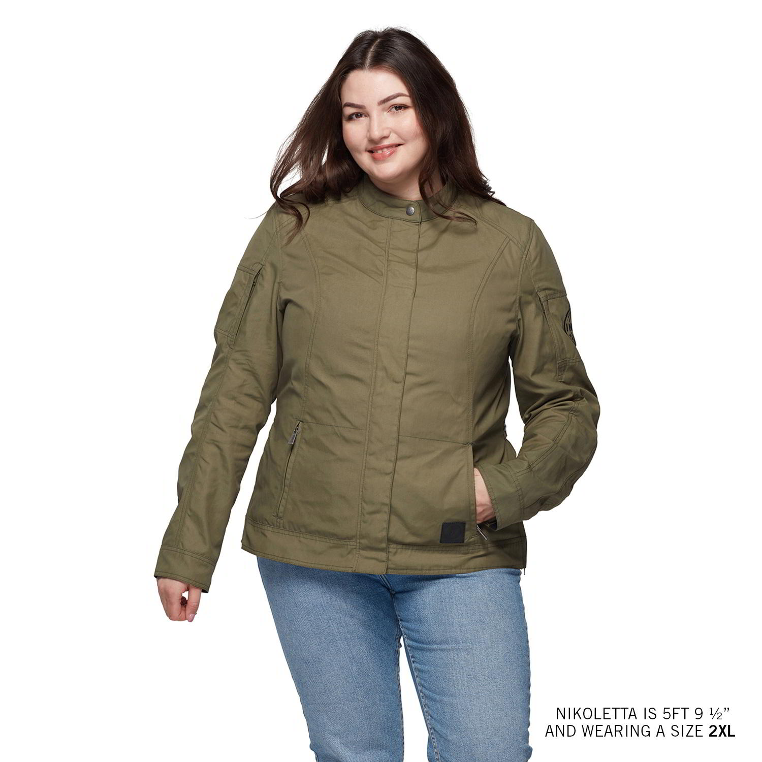Pre-owned Polaris Women's Harrison Wax Jacket, Green