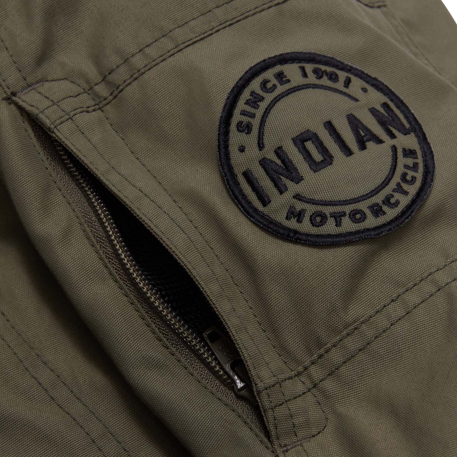 Women's Harrison Wax Jacket, Green | Indian Motorcycle