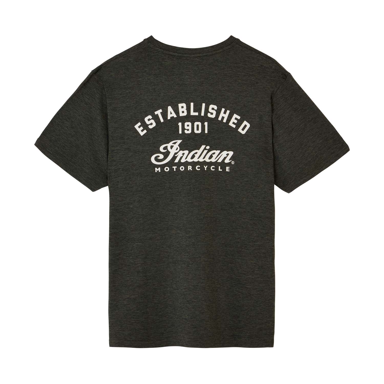 Men's Established Script Athlete T-Shirt, Khaki | Indian