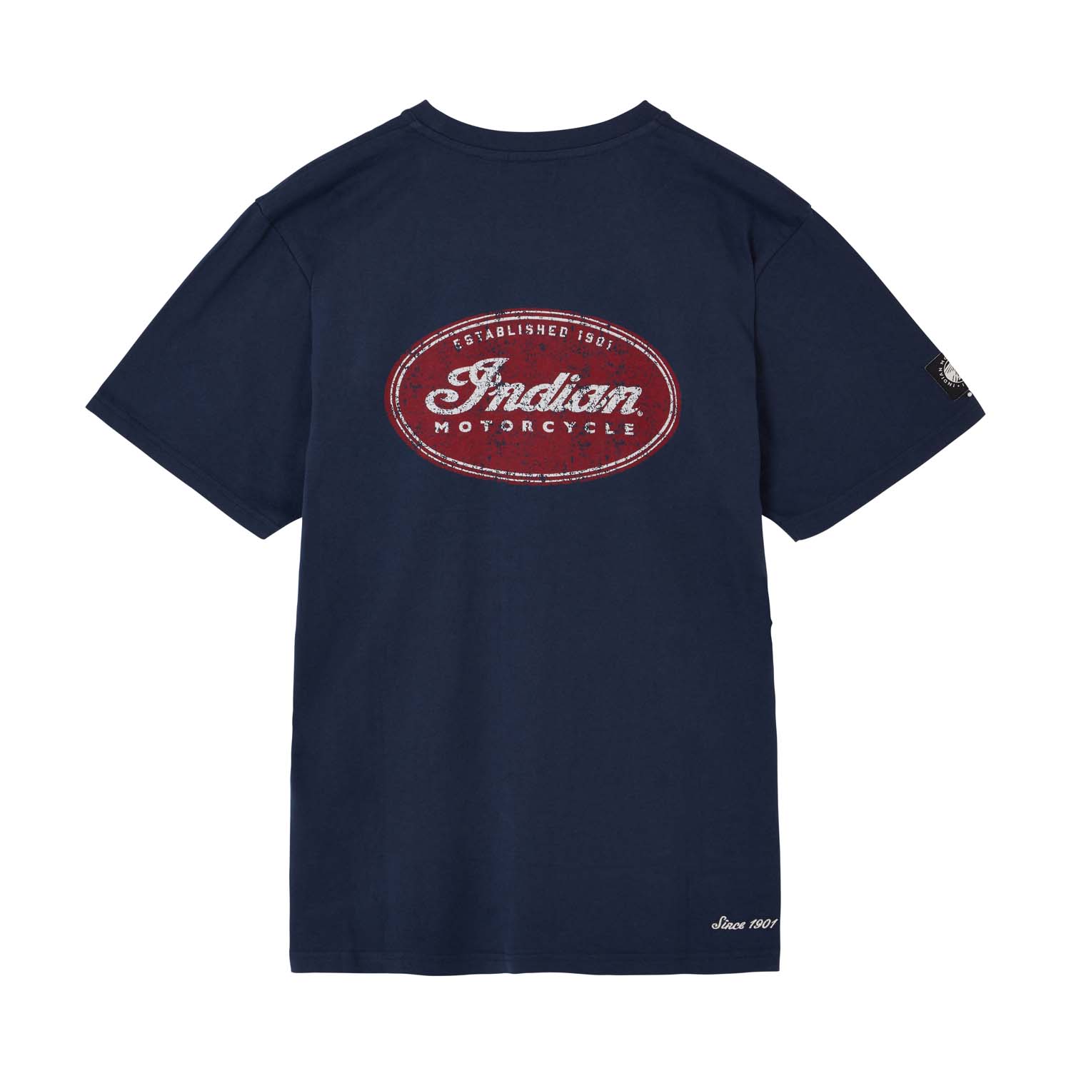Men's Oval Logo T-Shirt, Navy | Indian Motorcycle