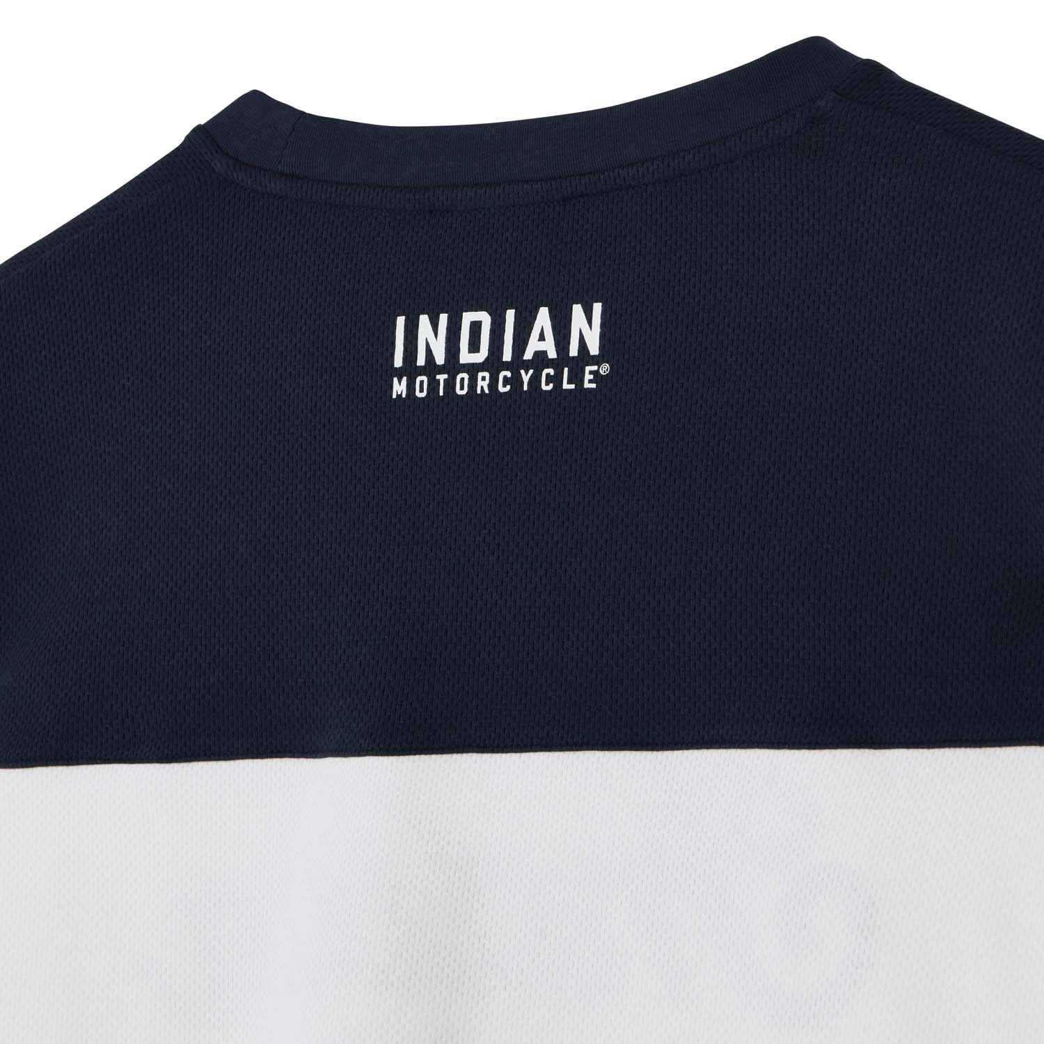 Men's Cotton Mesh Colorblock Long Sleeve T-Shirt, White Men's Cotton Mesh Colorblock Long Sleeve T-Shirt, White