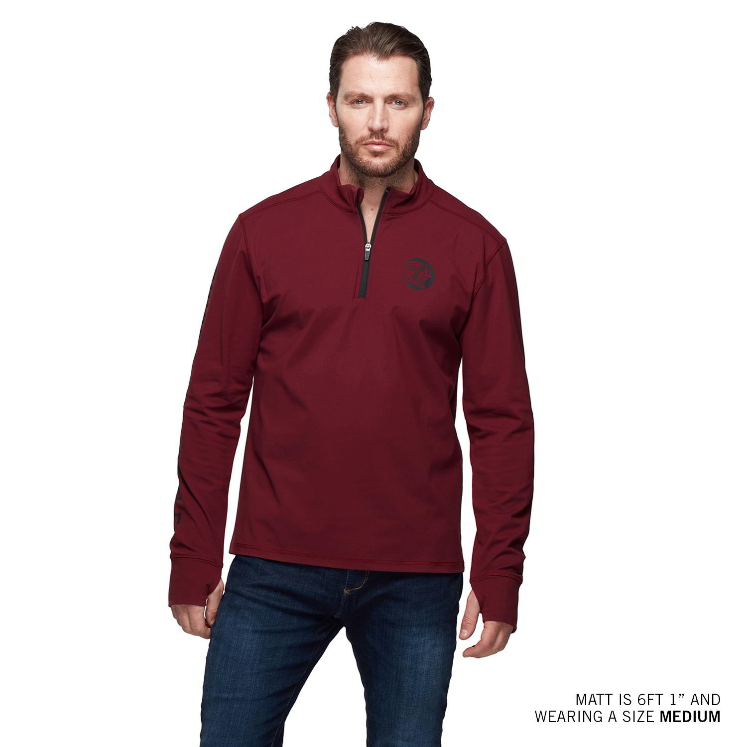 Quarter zip sweatshirt mens best sale