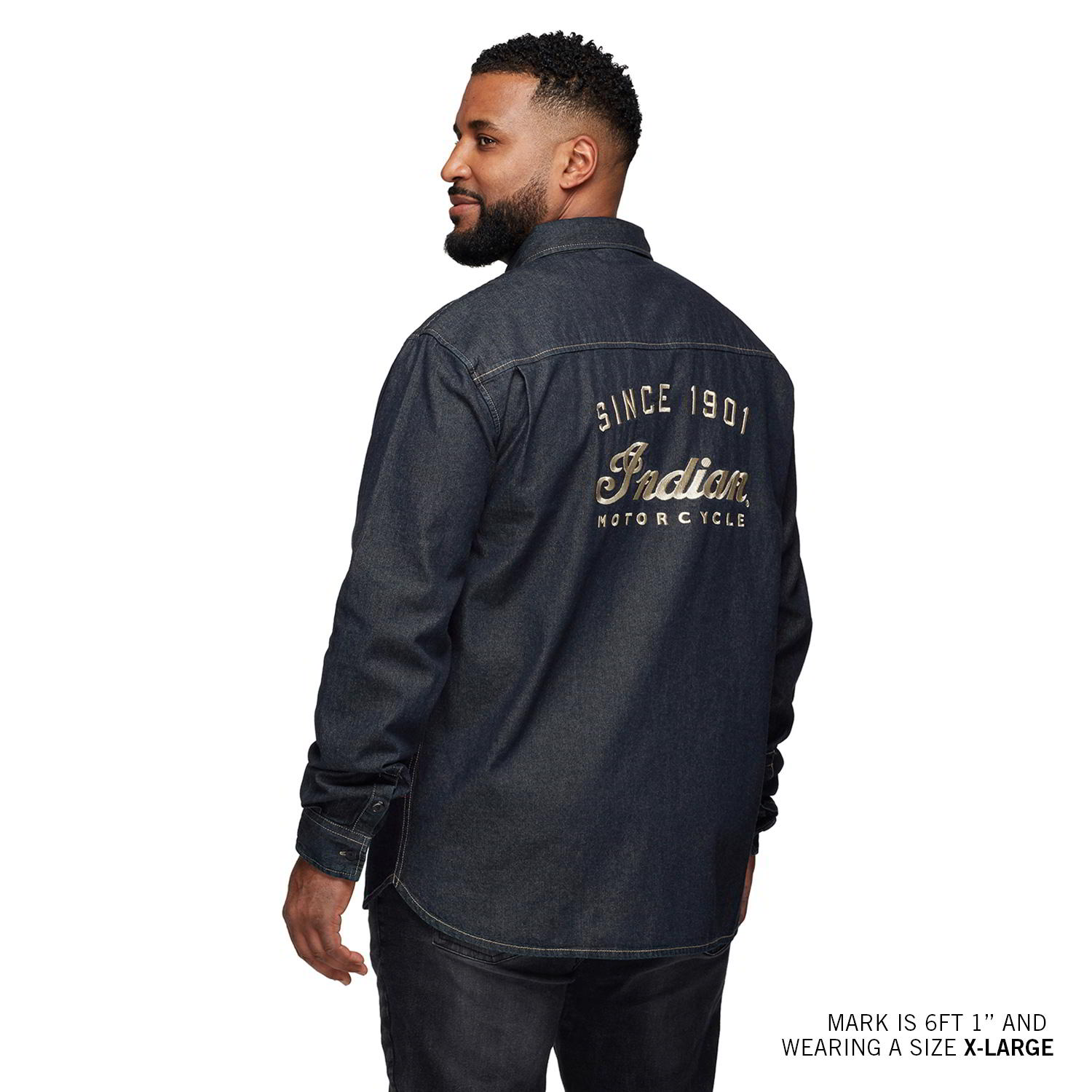 Men's Heritage Denim Shirt, Navy | Indian Motorcycle