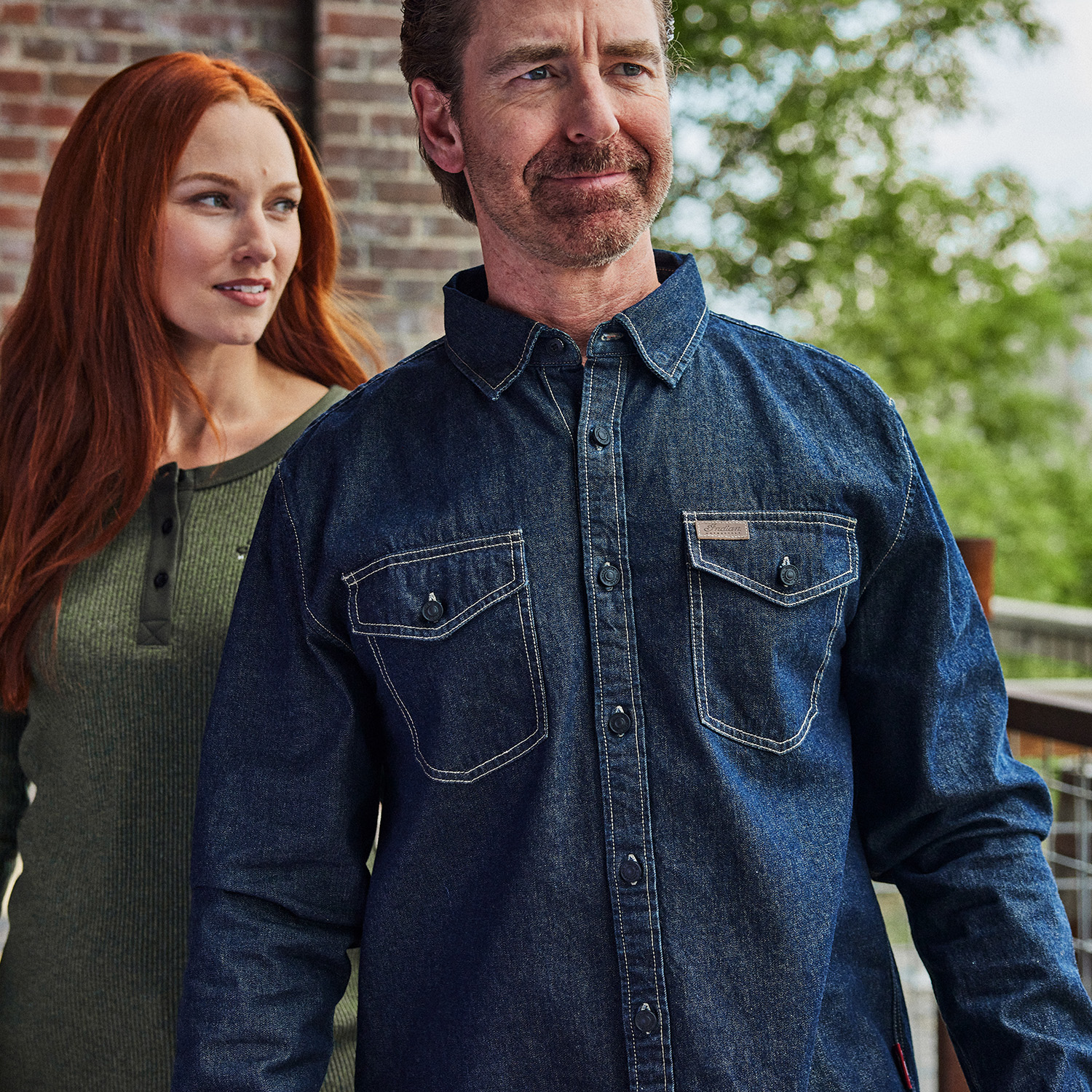 Men's Heritage Denim Shirt, Navy | Indian Motorcycle