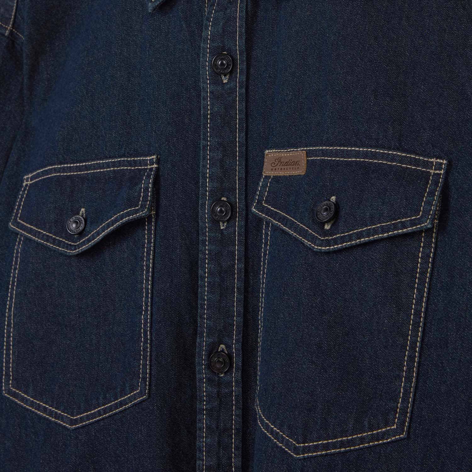 Men's Heritage Denim Shirt, Navy | Indian Motorcycle