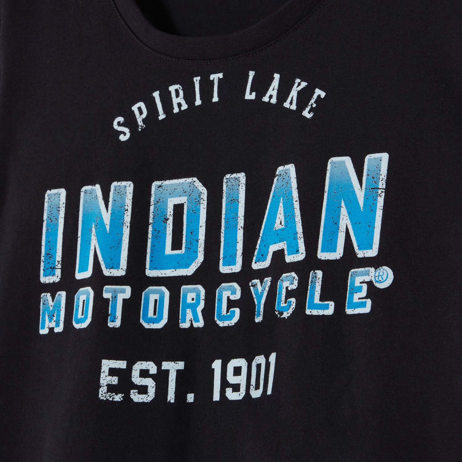 Women's Ombre Blue Logo T-Shirt, Black | Indian Motorcycle
