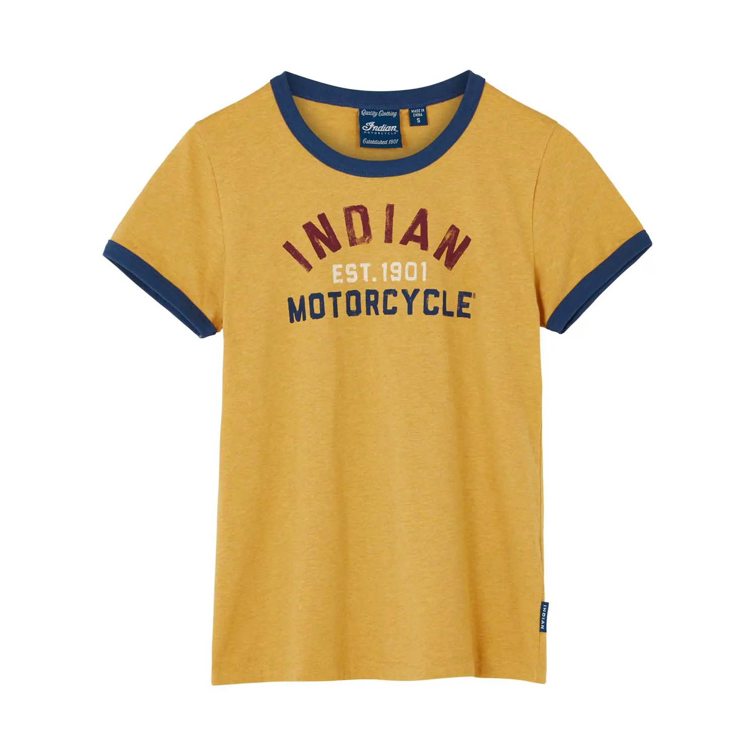 1901 Vintage Indian Motorcycle Ringer Tee