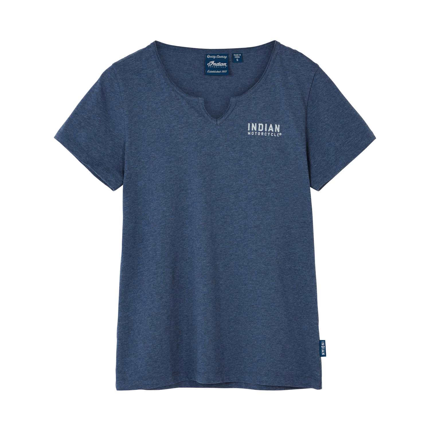 Women's Ombre Blue Logo T-Shirt, Black | Indian Motorcycle