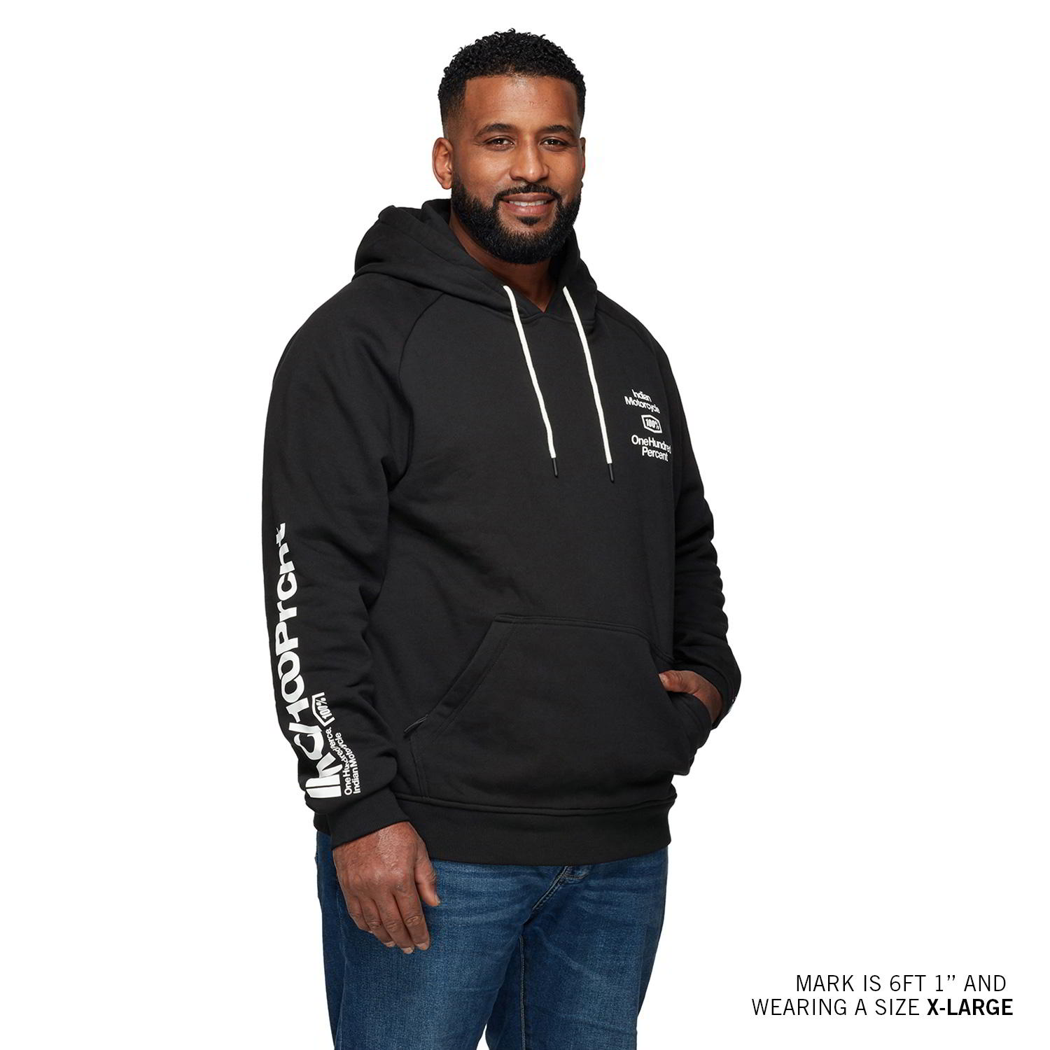 Men's IMC X 100% Hoodie, Black | Indian Motorcycle Men's IMC X 100% Hoodie, Black | Indian Motorcycle