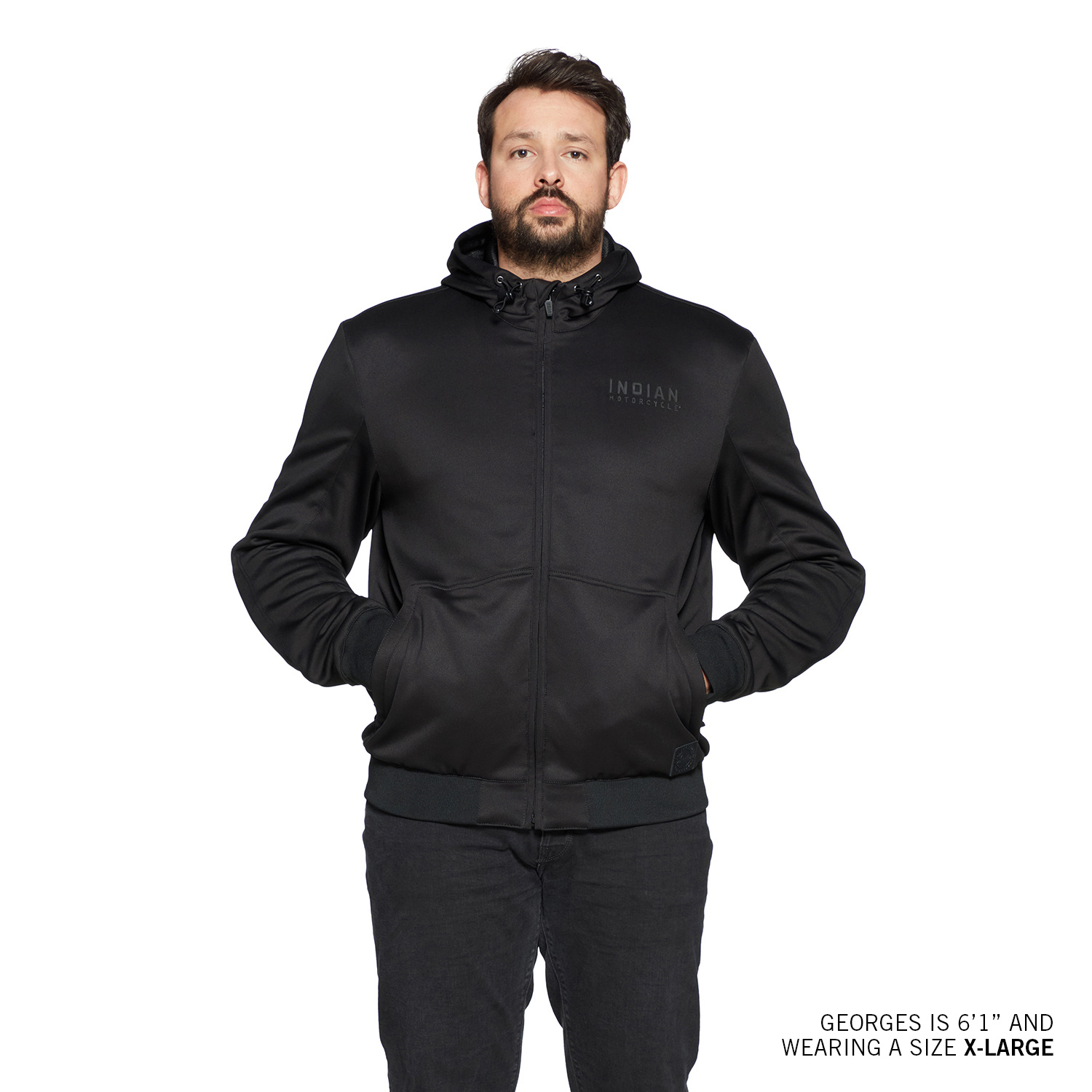 Men's Alameda Riding Hoodie, Black | Indian Motorcycle EN-CA