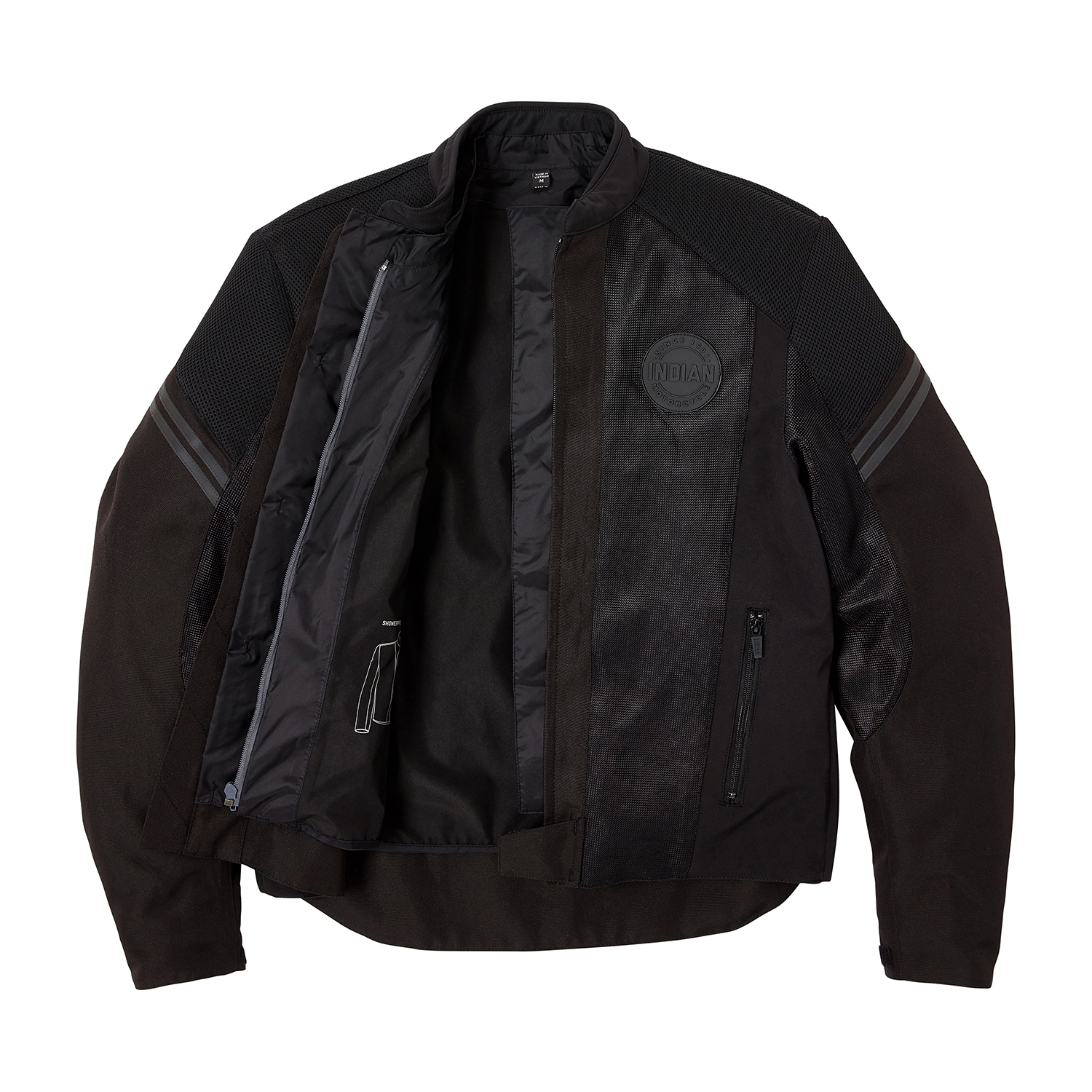 Men's San Pedro Mesh Jacket, Black | Indian Motorcycle