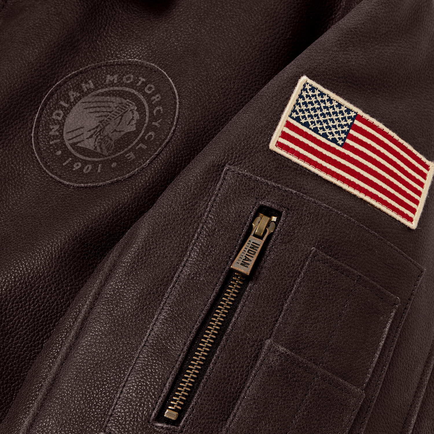 Men's Flying Jacket, Brown | Indian Motorcycle