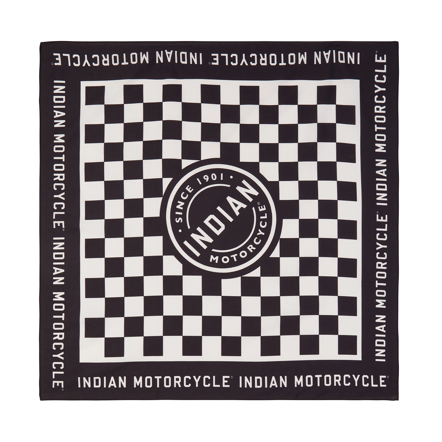 Checkerboard Bandana, Black | Indian Motorcycle