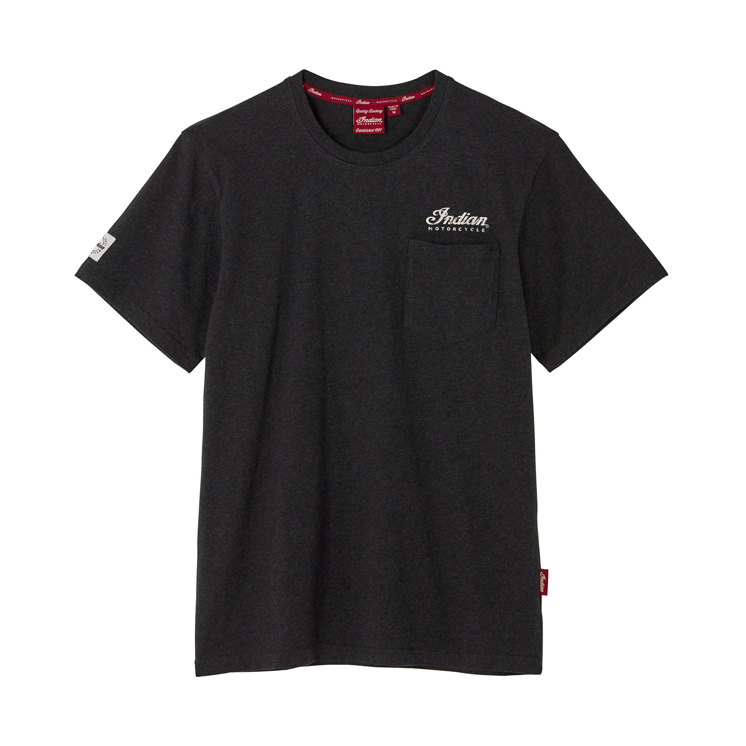 Men's Logo Headdress Pocket T-Shirt, Black | Indian Motorcycle