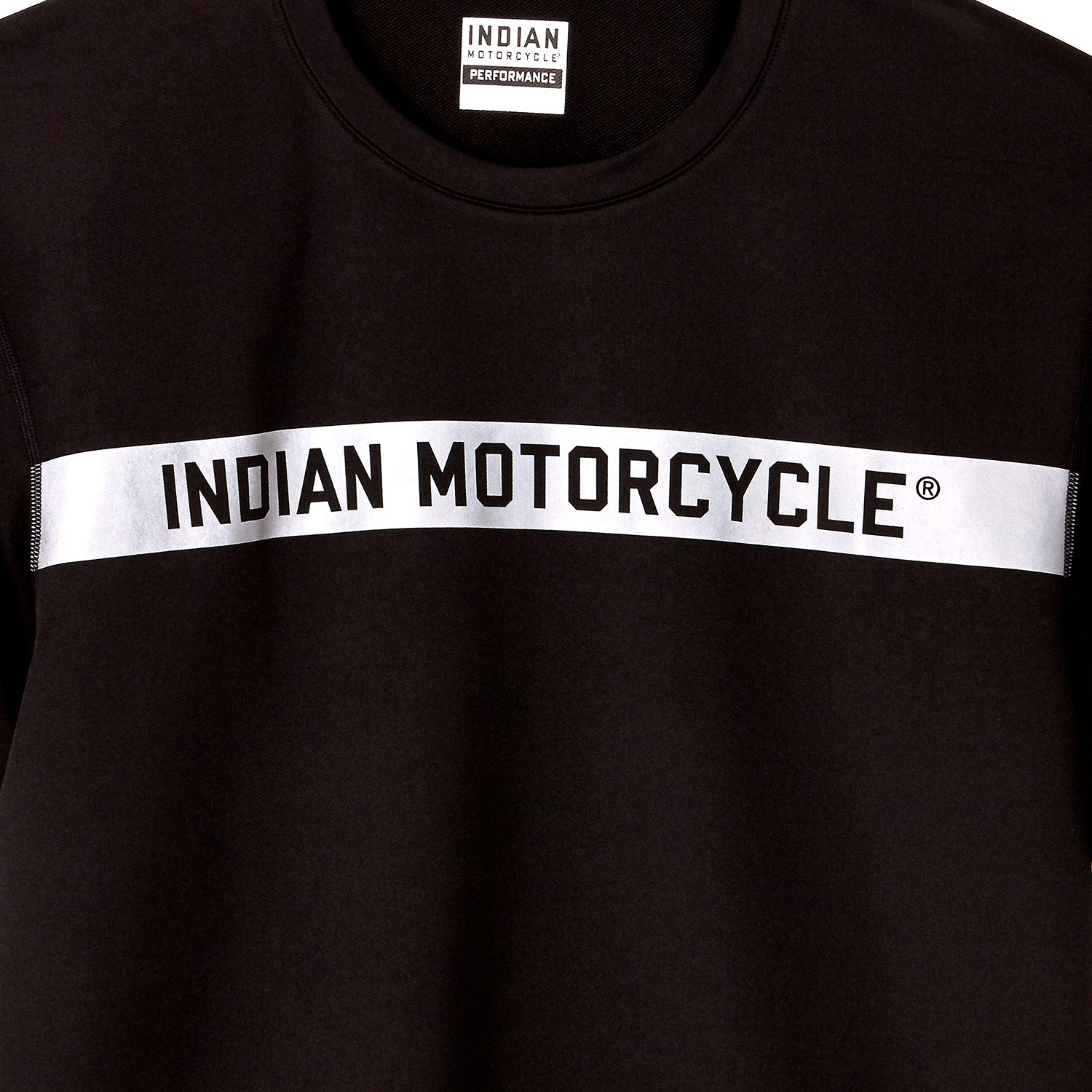 Indian Motorcycle ブラックレザーシャツ 38 Men's Quarter Zip Performance Top, Black | Indian Motorcycle