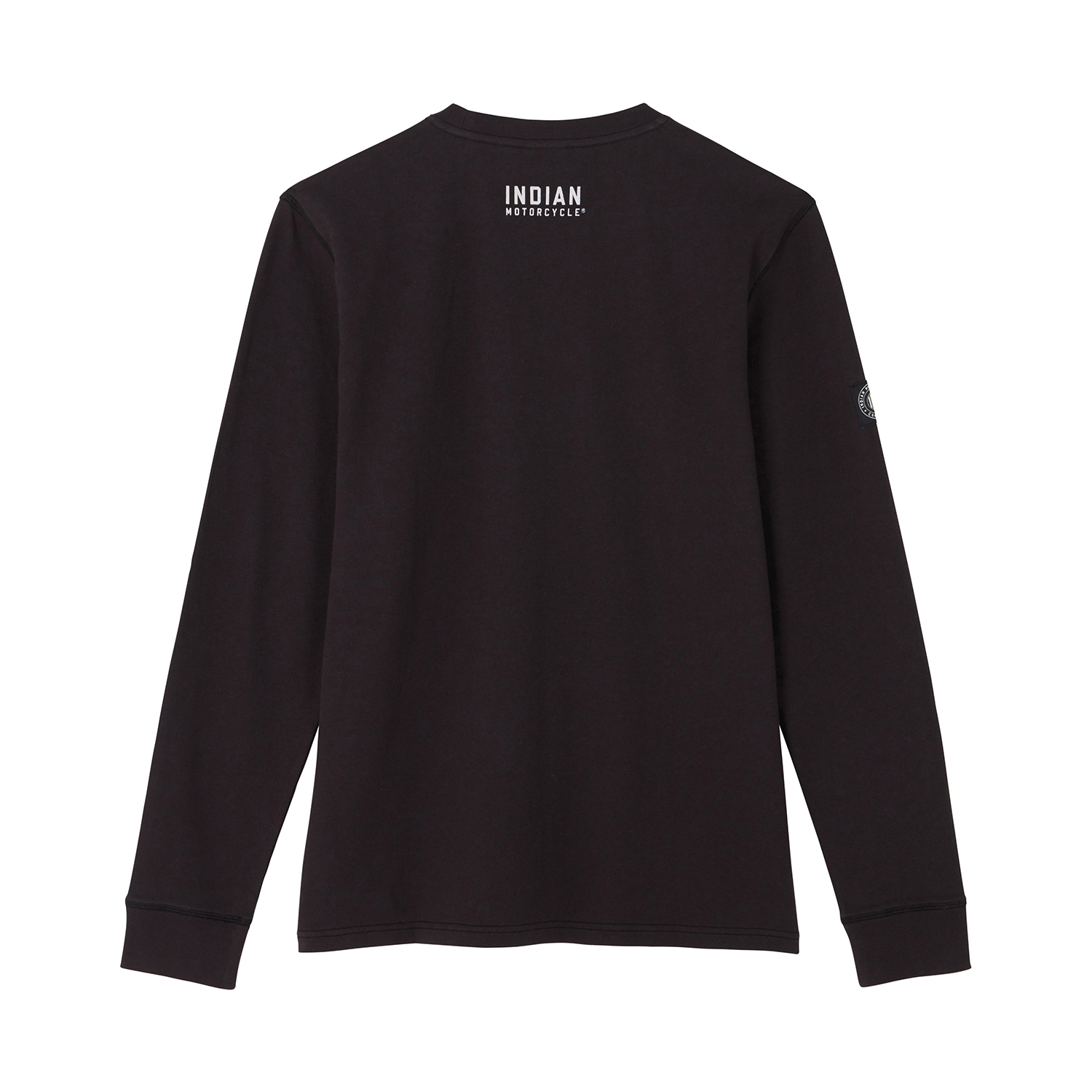 Men's Chainstitch Embroidery Longsleeve T-Shirt, Black