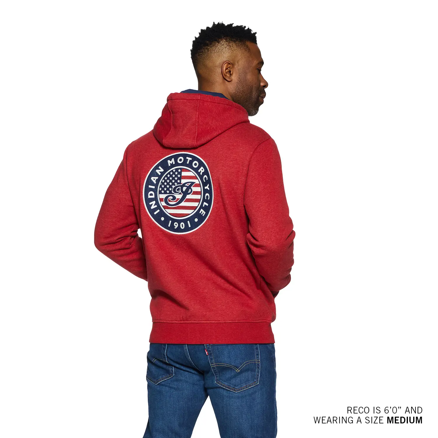 Sweat à Capuche Homme Drapeau Indien - Match De Foot, Coupe Regular, Matière Polycoton