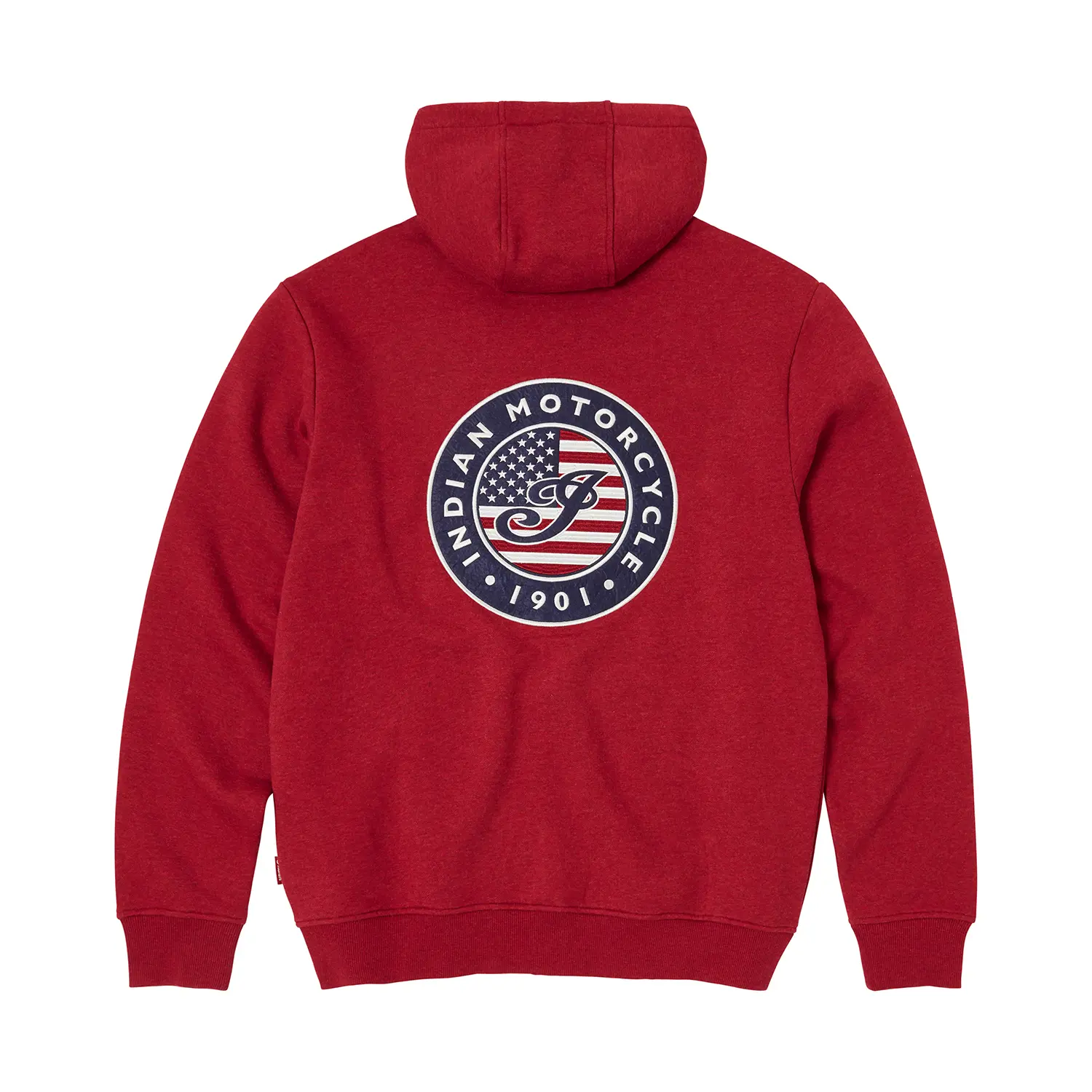 Men's USA Flag Hoodie, Red Indian Motorcycle