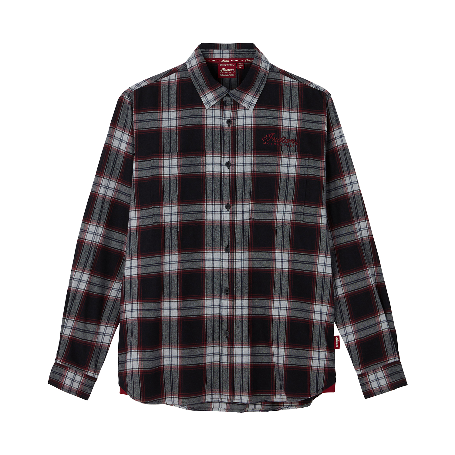 Men's Memphis Plaid Shirt, Red | Indian Motorcycle
