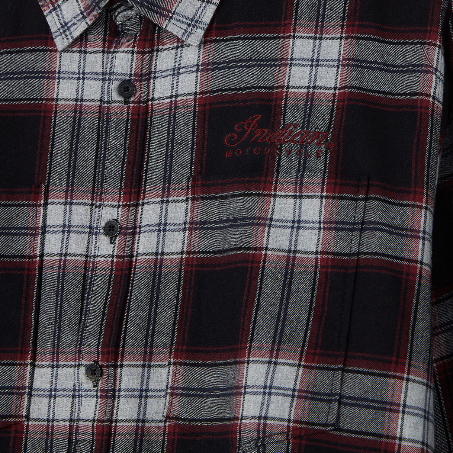 Men's Memphis Plaid Shirt, Red | Indian Motorcycle