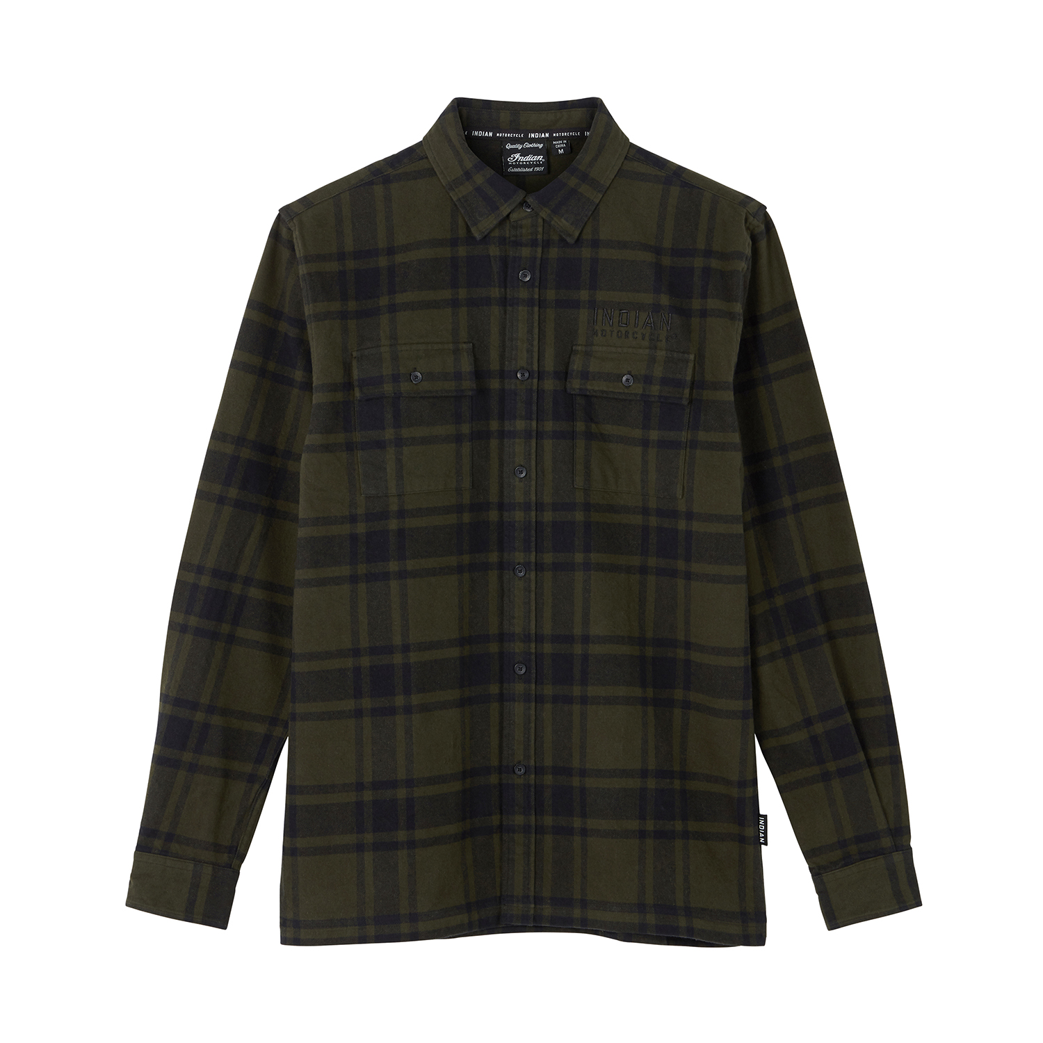 Men's San Jose Plaid Shirt, Green | Indian Motorcycle