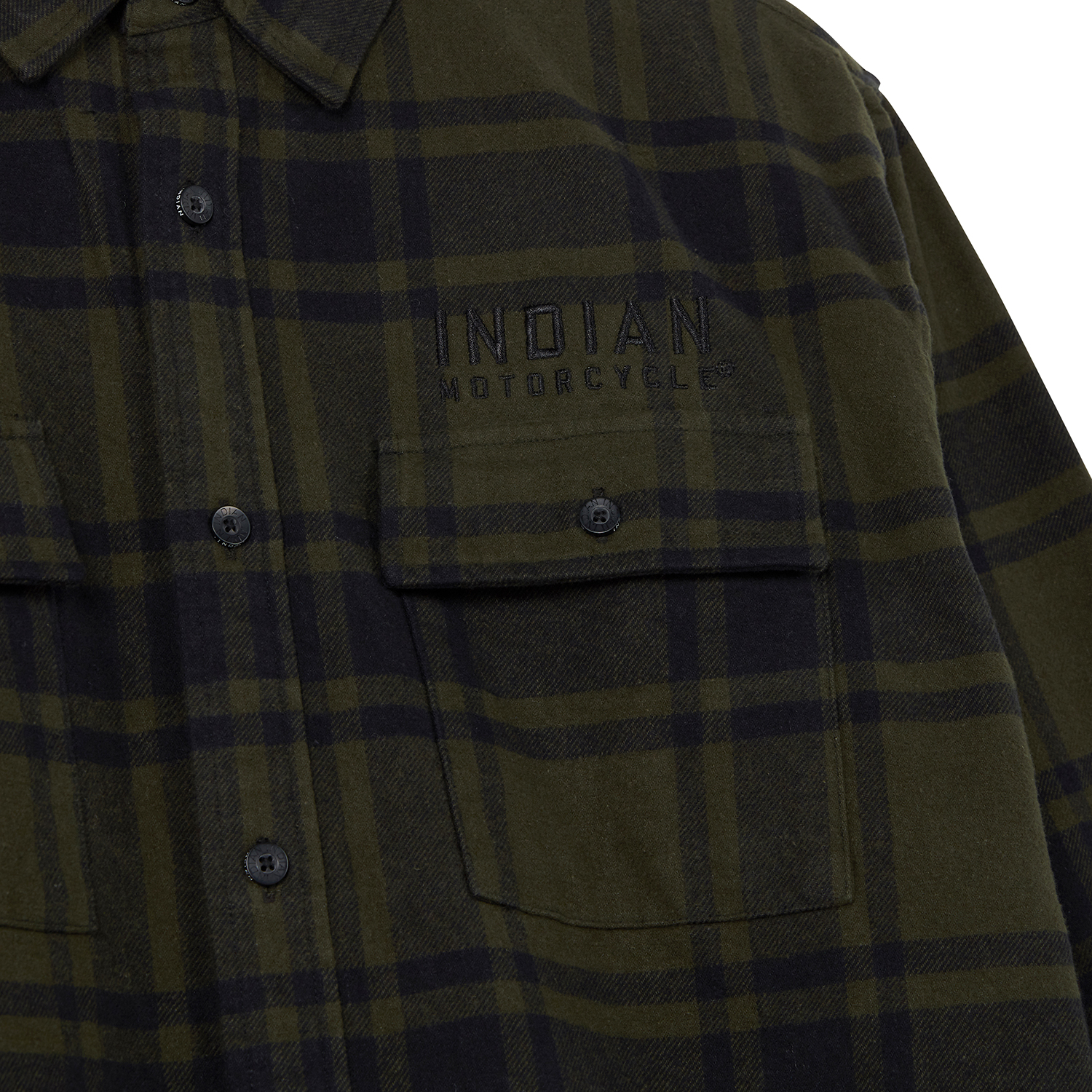 Men's San Jose Plaid Shirt, Green | Indian Motorcycle