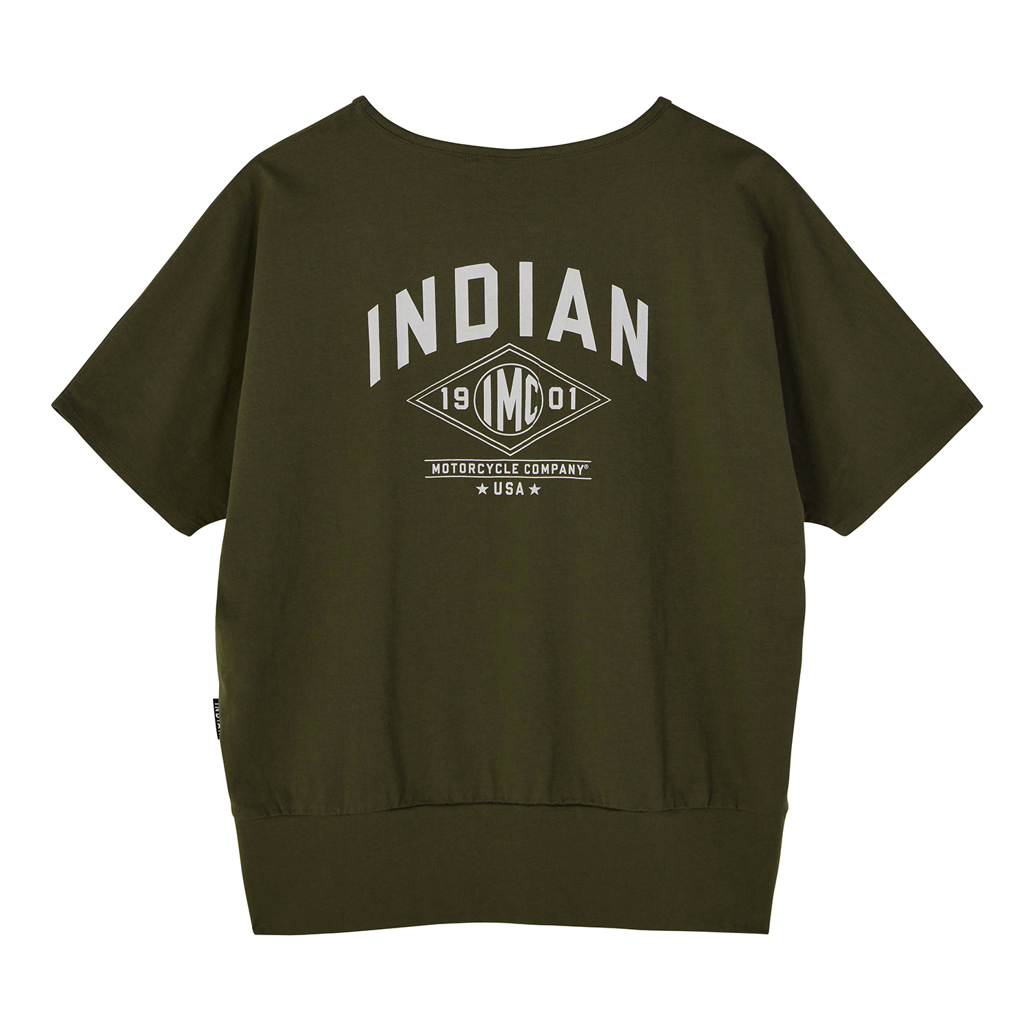 Women's 1901 IMC Banded T-Shirt, Green | Indian Motorcycle