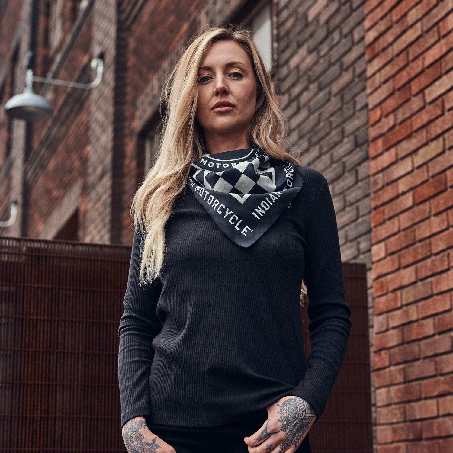 Checkerboard Bandana, Black | Indian Motorcycle