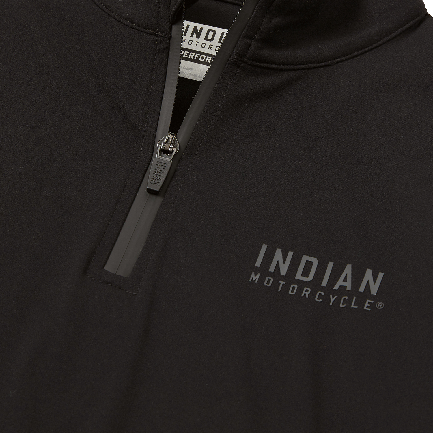 Women's Quarter Zip Performance Top, Black | Indian Motorcycle