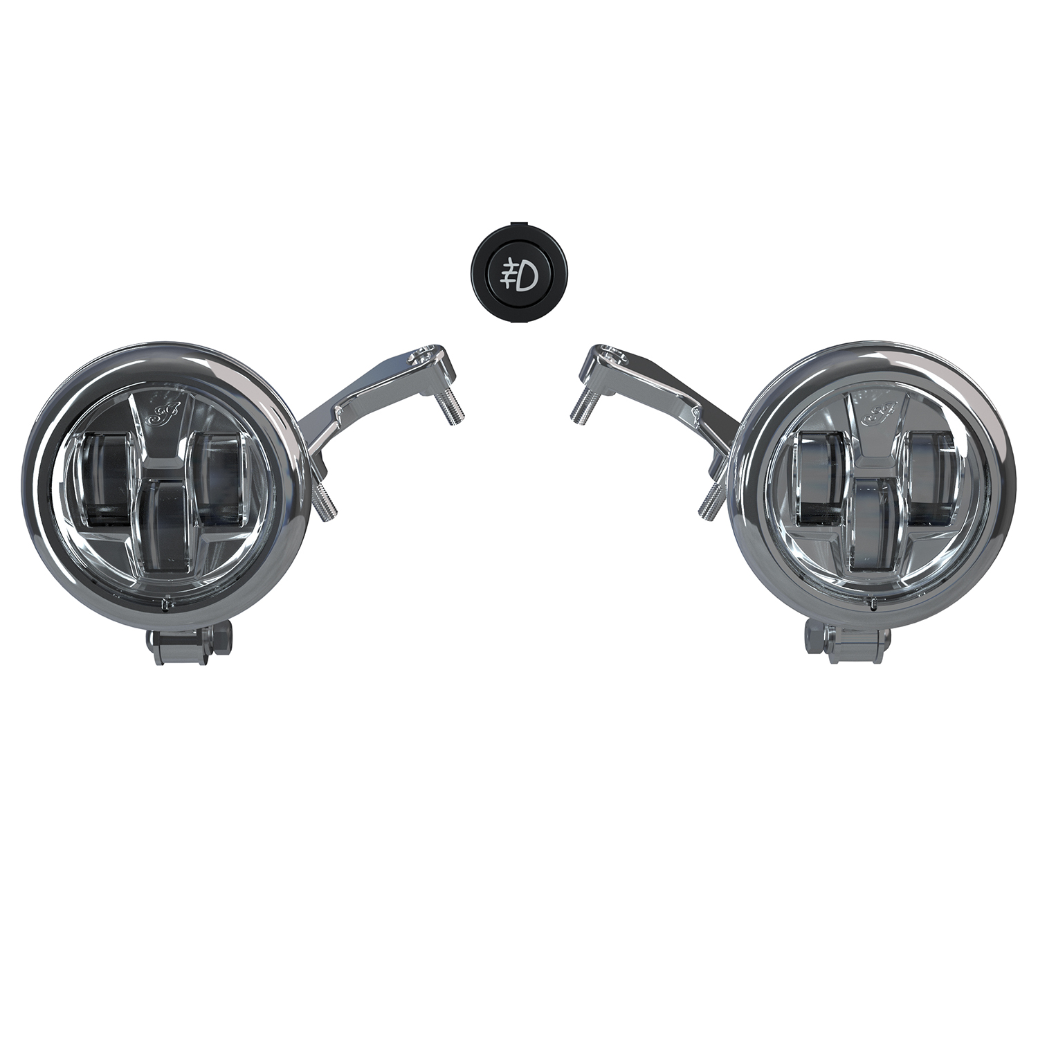 Pathfinder S LED Driving Lights Mount, Black | Indian Motorcycle