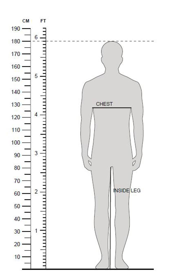 Men's Size Chart Image