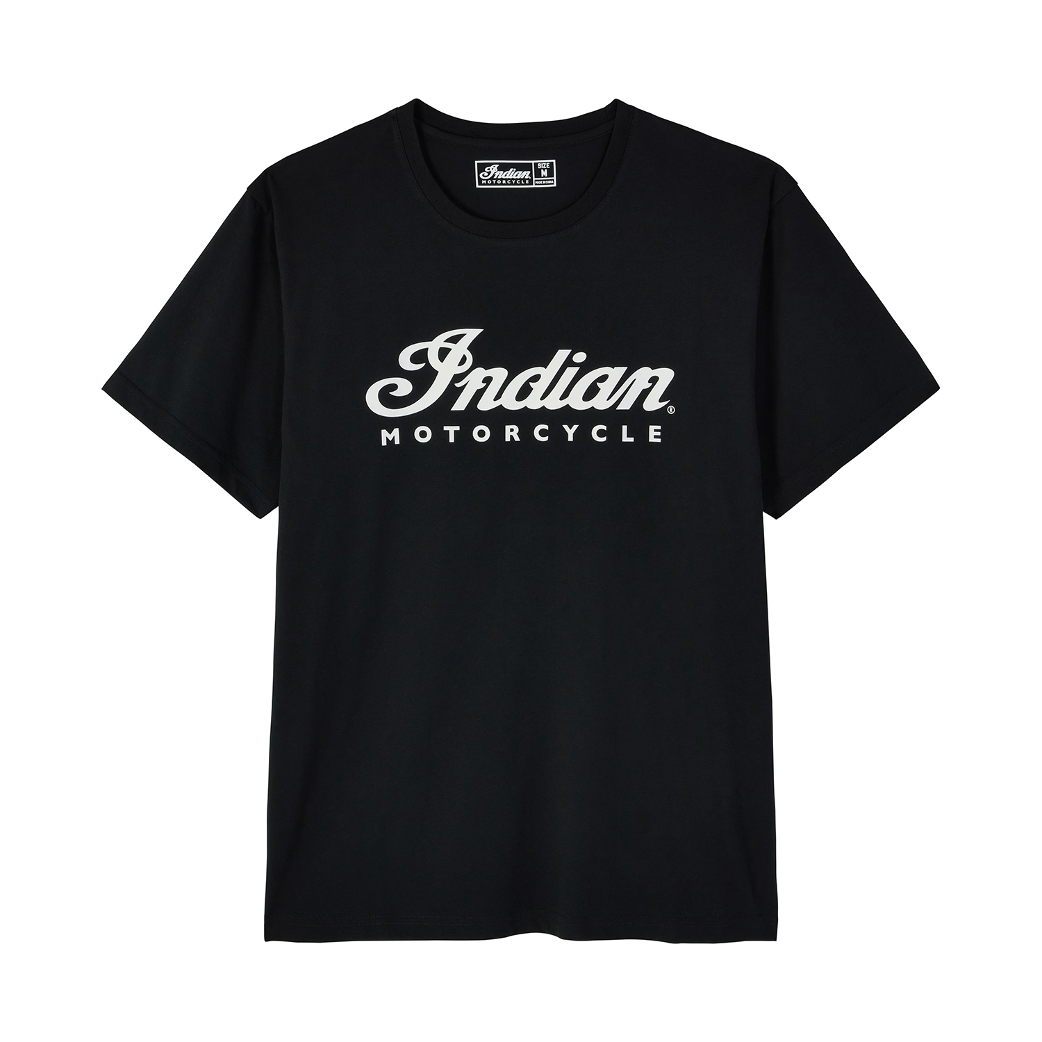 Men's Essential Script Logo T-Shirt, Black | Indian Motorcycle