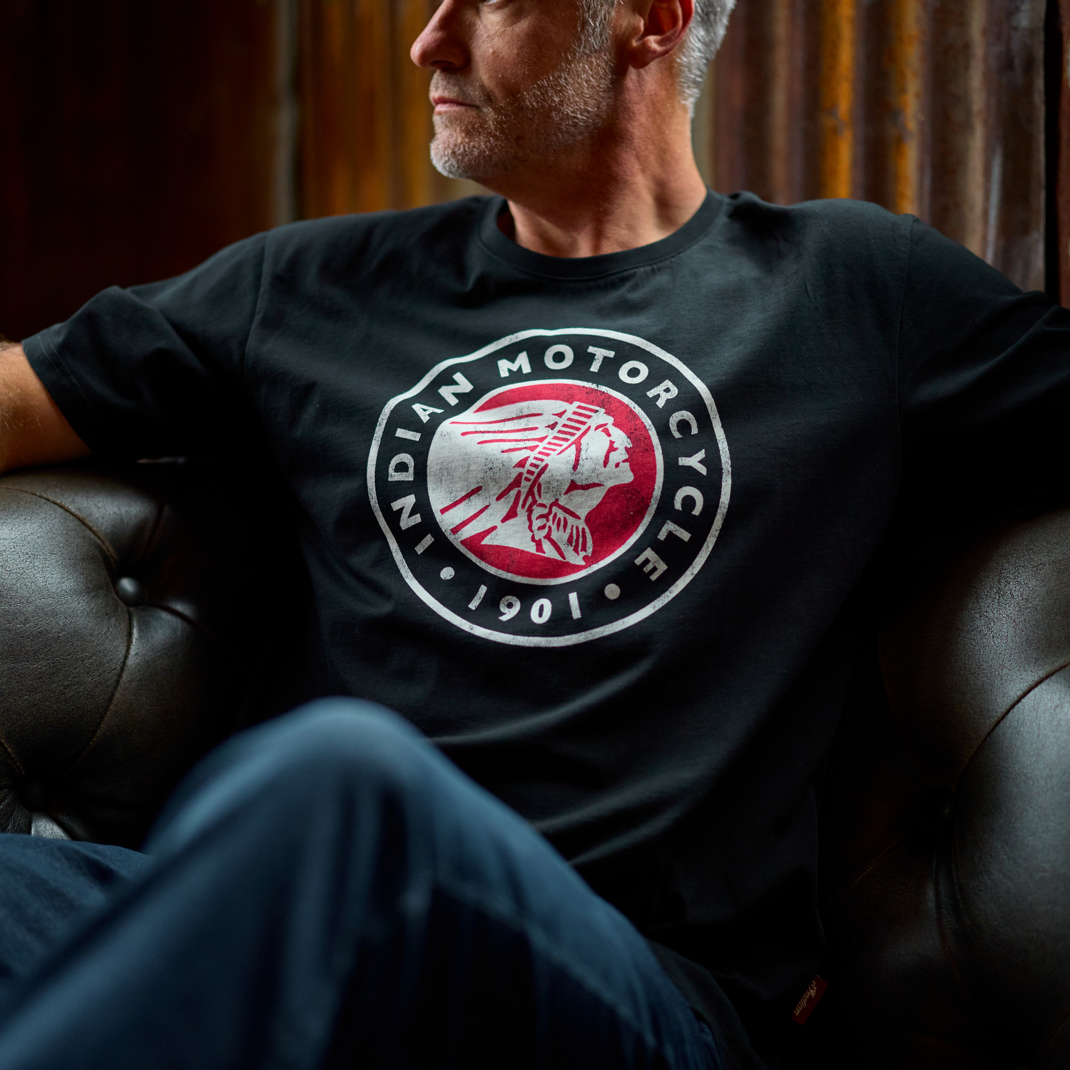 Men's Headdress Icon T-Shirt, Black | Indian Motorcycle