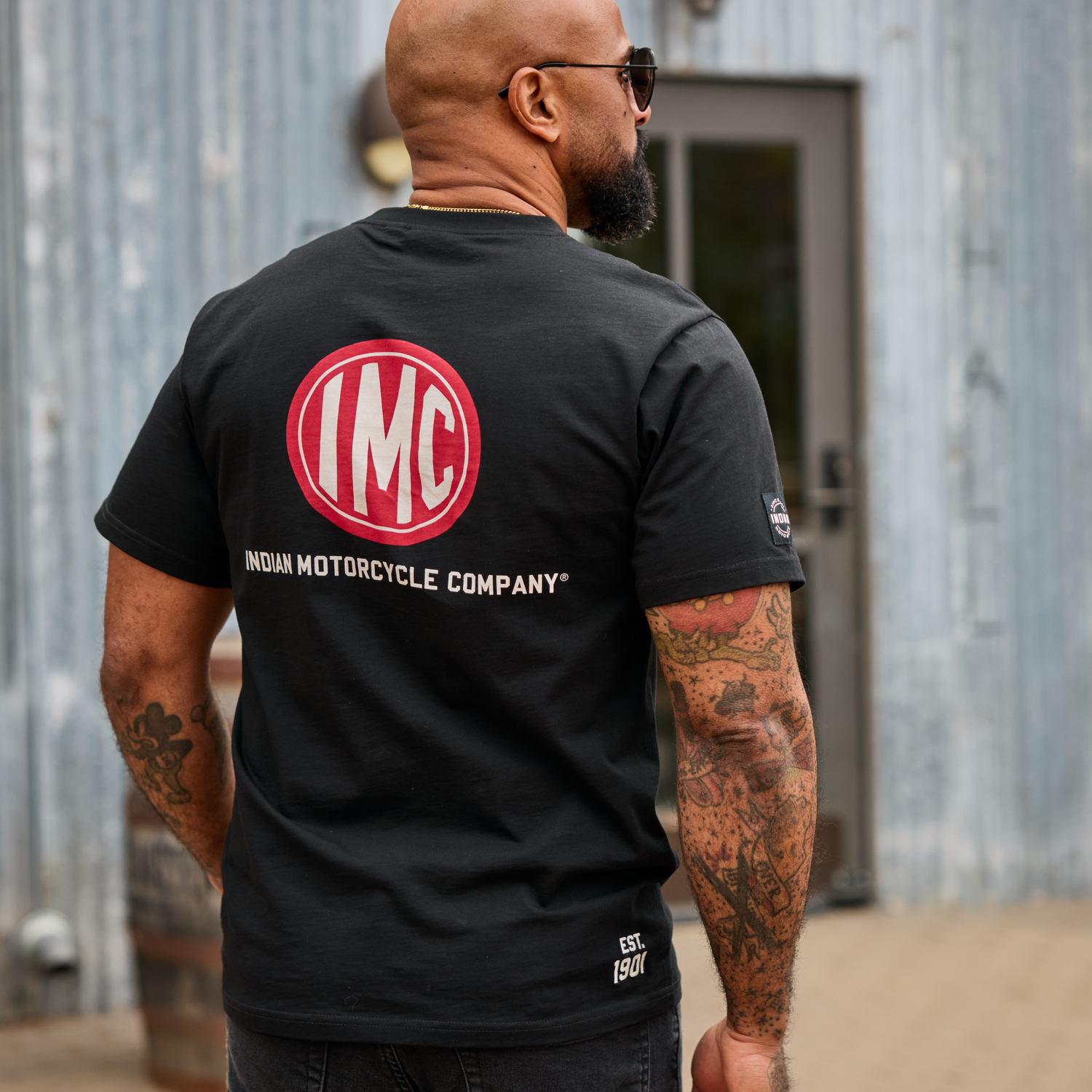Men's IMC Circle Icon T-Shirt, Black | Indian Motorcycle