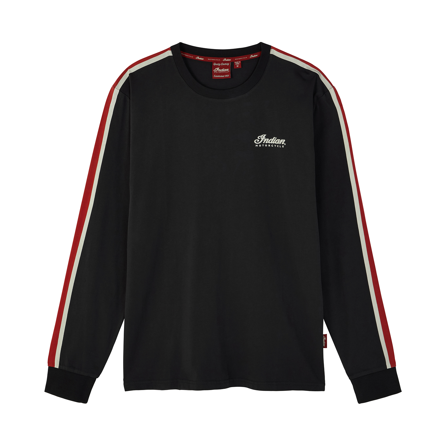 Indian Motorcycle Men's Striped Headdress Long Sleeve T-Shirt