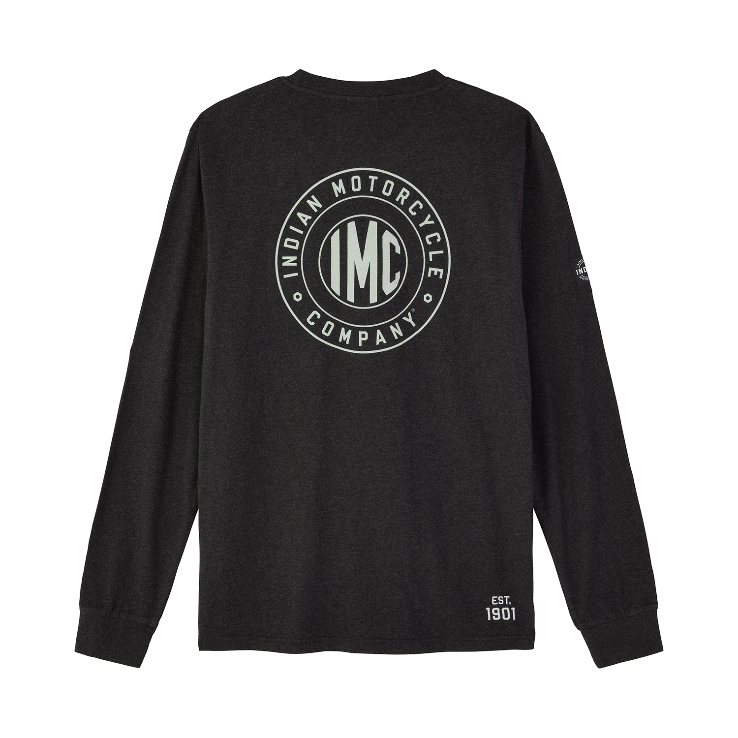 Men's IMC Icon Pocket Long Sleeve T-Shirt, Black | Indian Motorcycle
