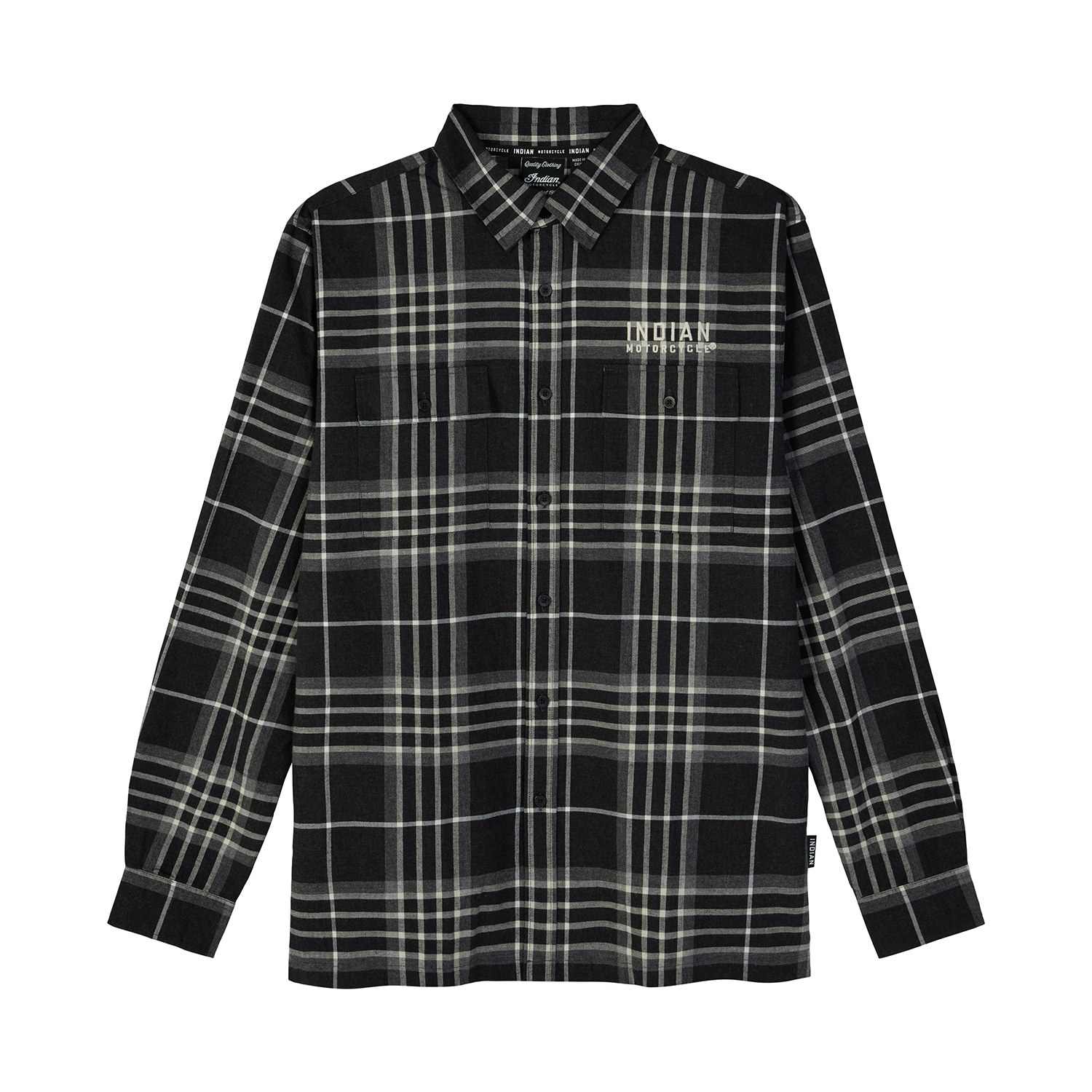 Men's San Antonio Plaid Shirt, Black | Indian Motorcycle