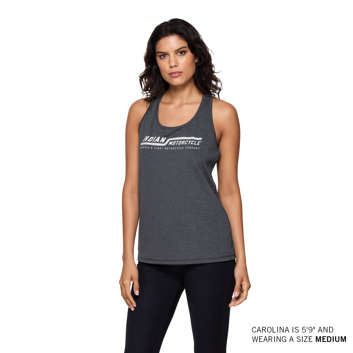 Women's Line Graphic Performance Tank, Black | Indian Motorcycle
