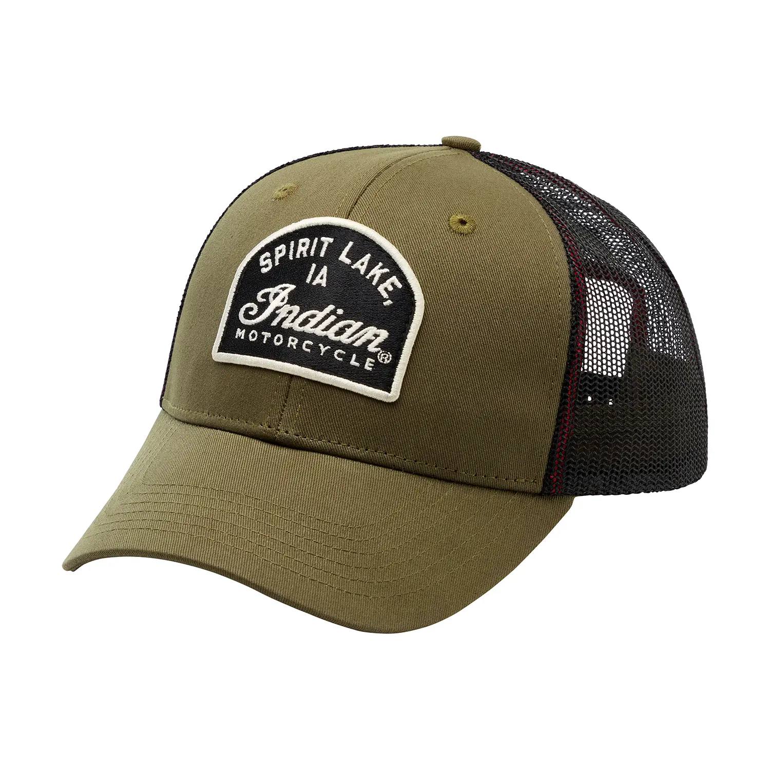 Spirit Lake Patch Trucker Cap, Green | Indian Motorcycle display picture 3