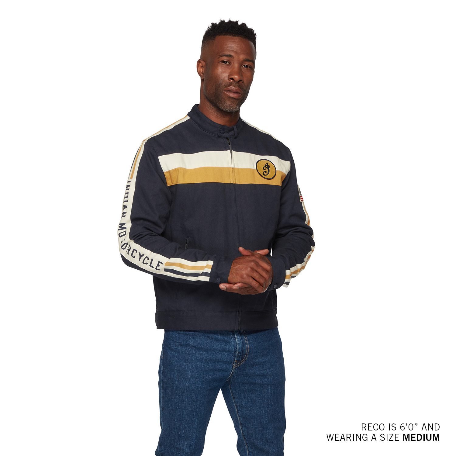 Men's Vintage Speedway Jacket, Navy | Indian Motorcycle