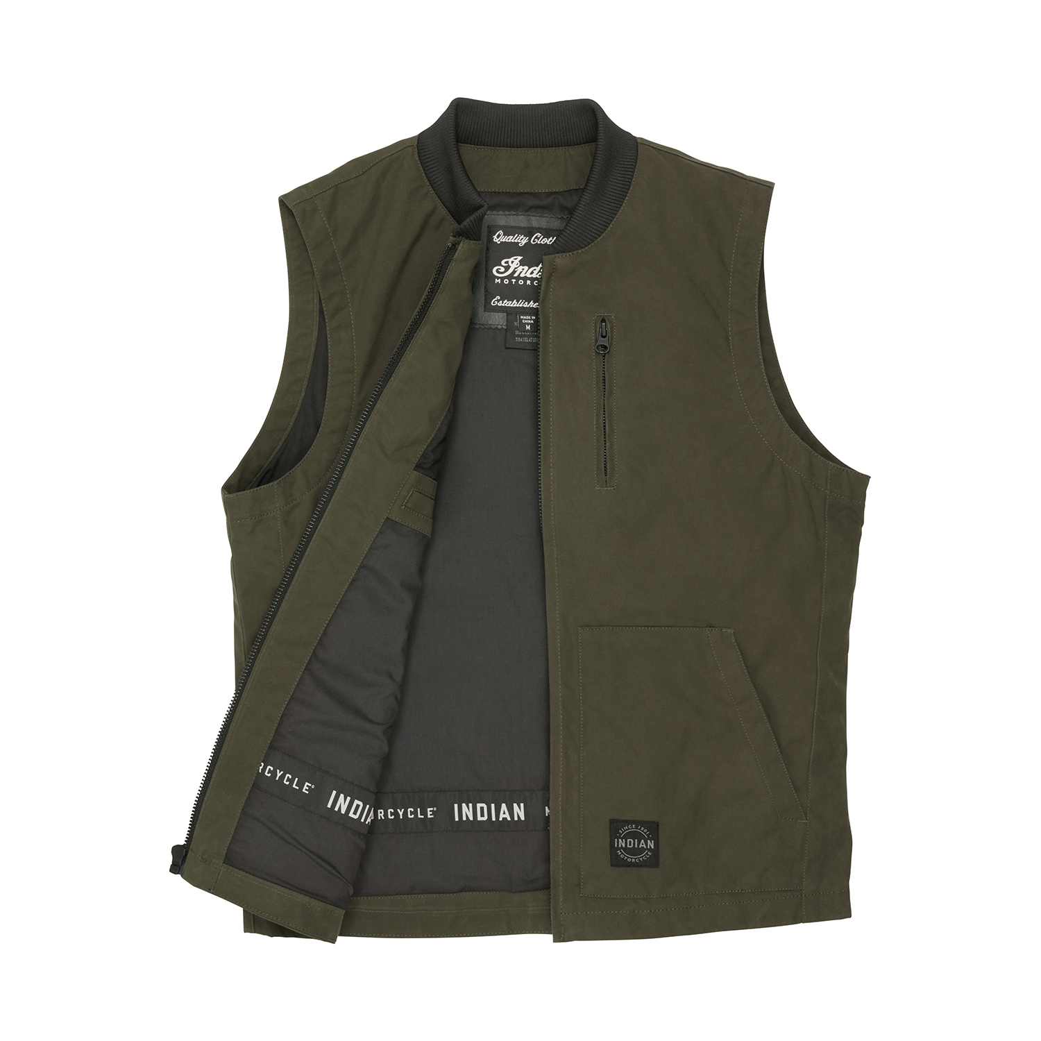Men's Nevada Vest, Dark Green | Indian Motorcycle