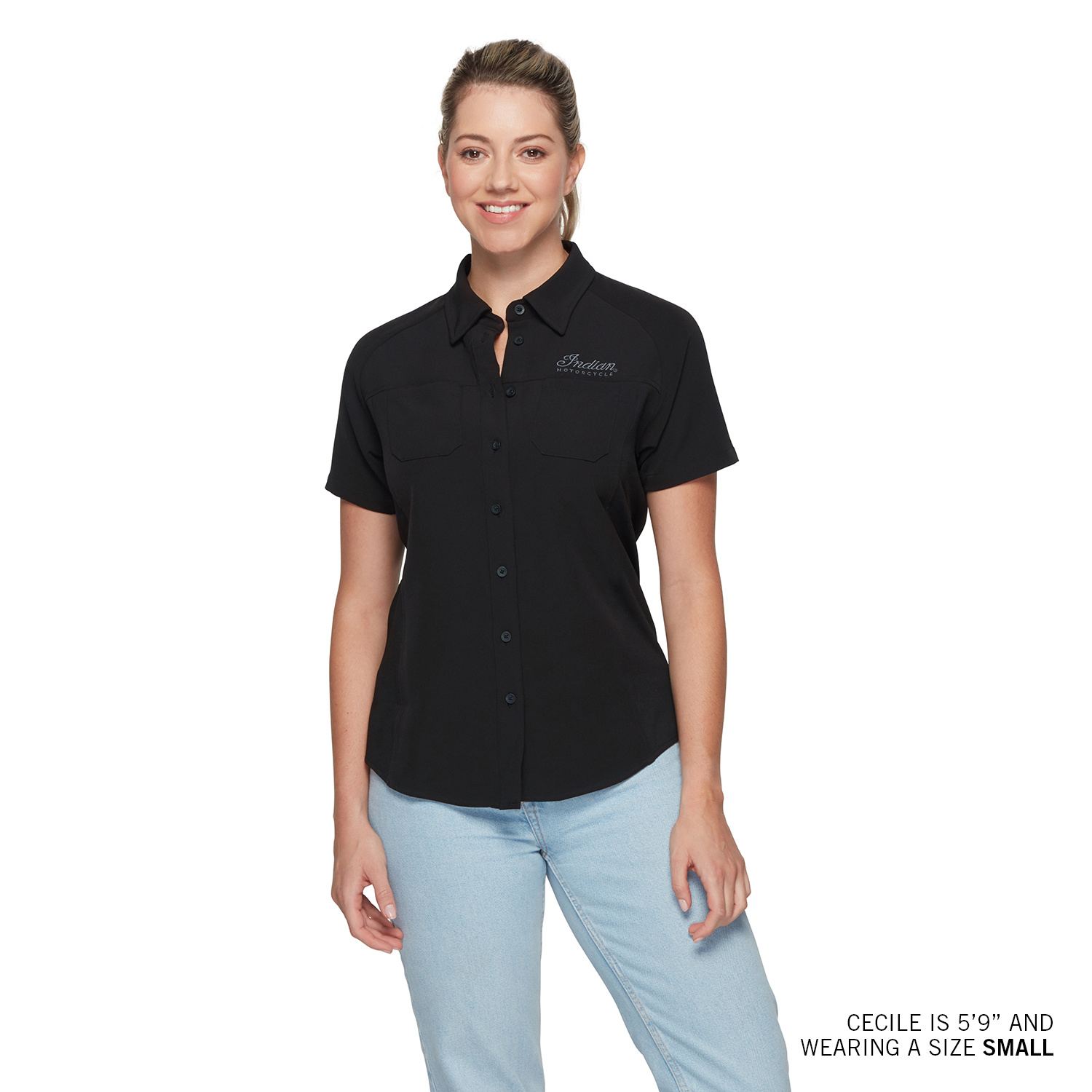 Women's Performance Headdress Shirt, Black | Indian Motorcycle