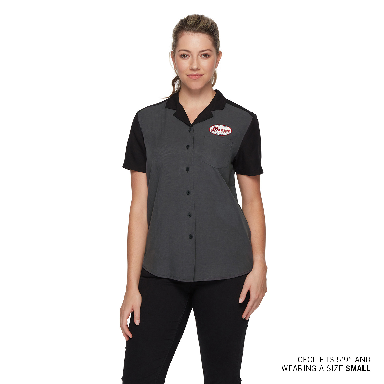 Women's Garage Shirt, Gray | Indian Motorcycle