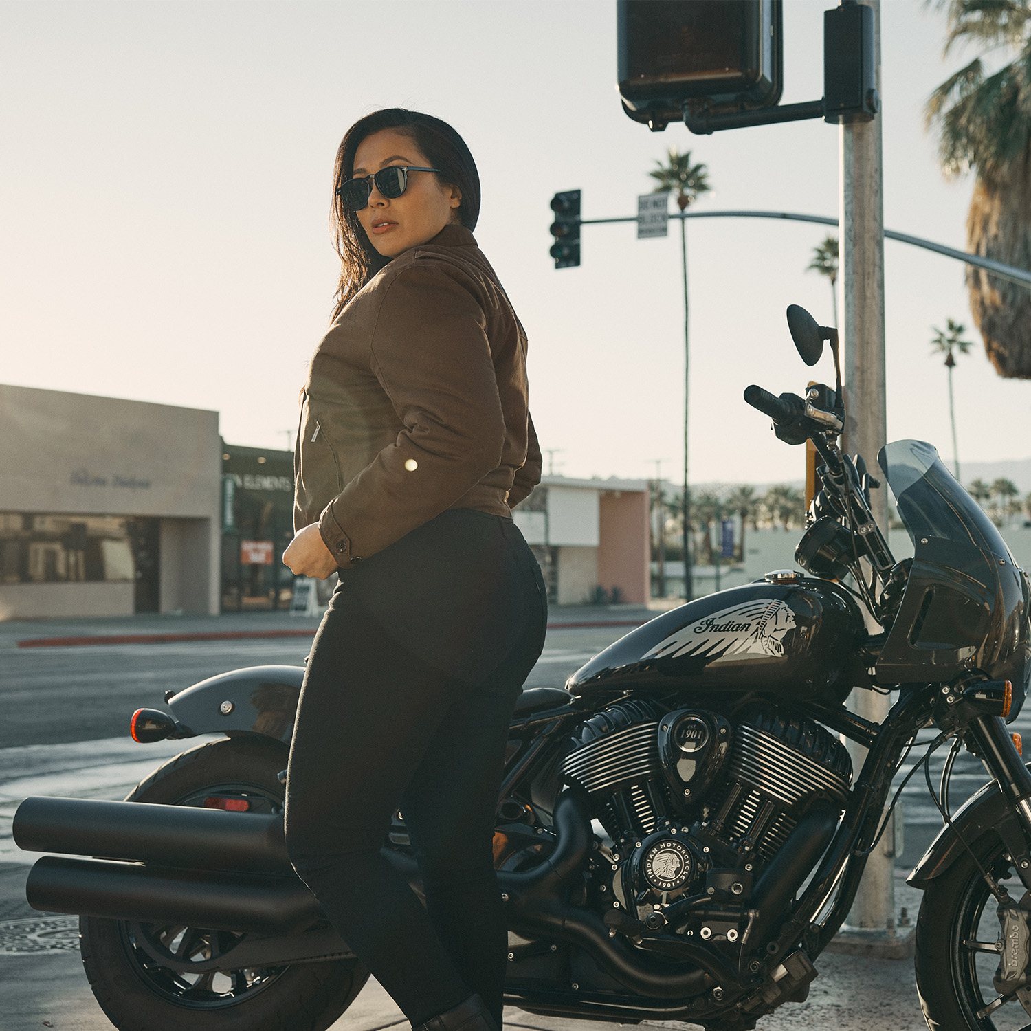 Women's Bobbi Jacket, Dark Green | Indian Motorcycle