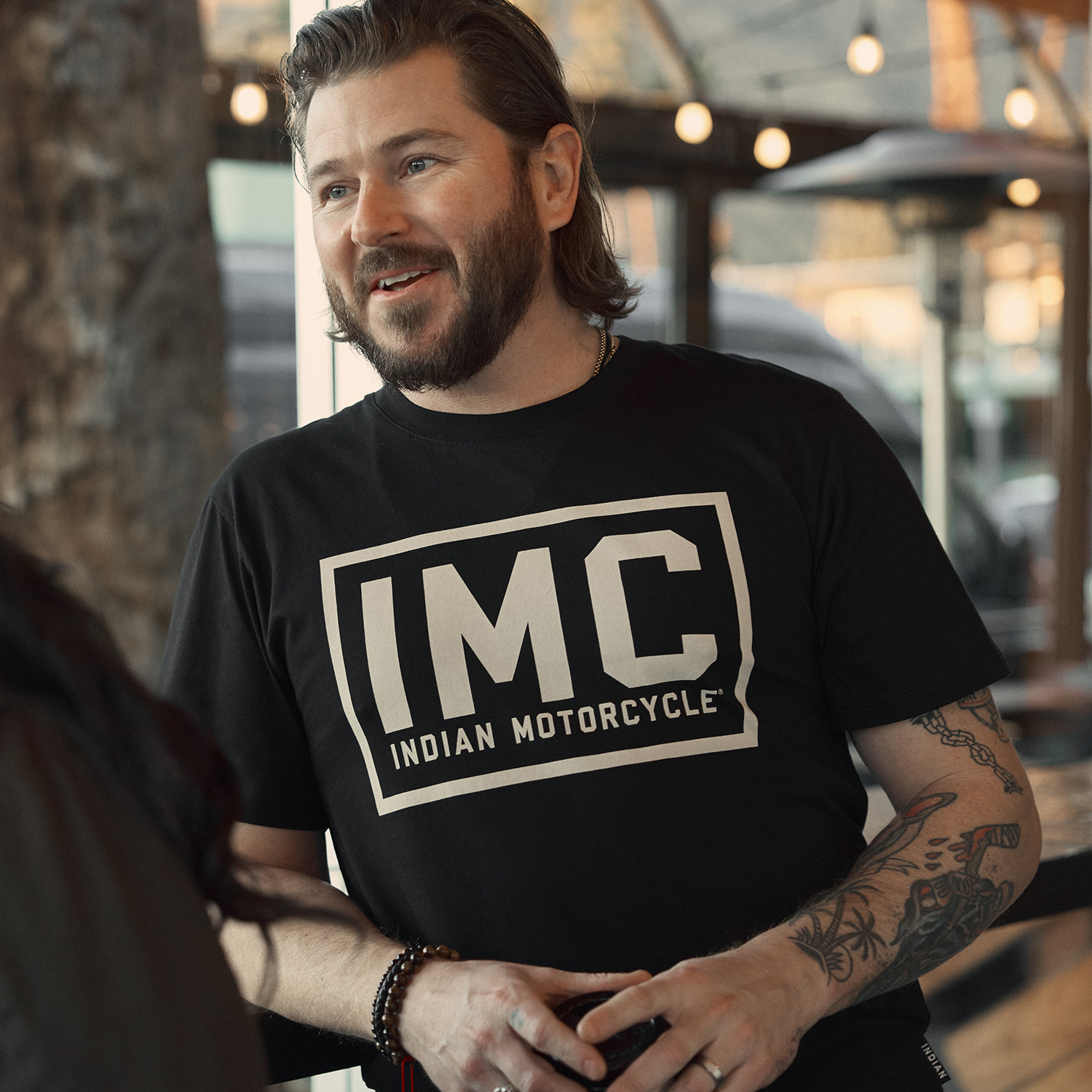 Indian Motorcycle Kontrast T-Shirt Für Herren – Made In Germany