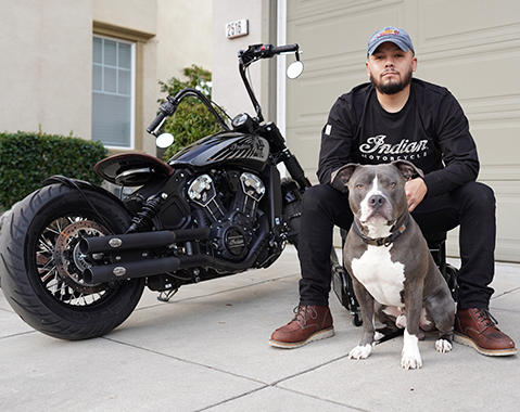 Alec De La Torre, embajador de Indian Motorcycle